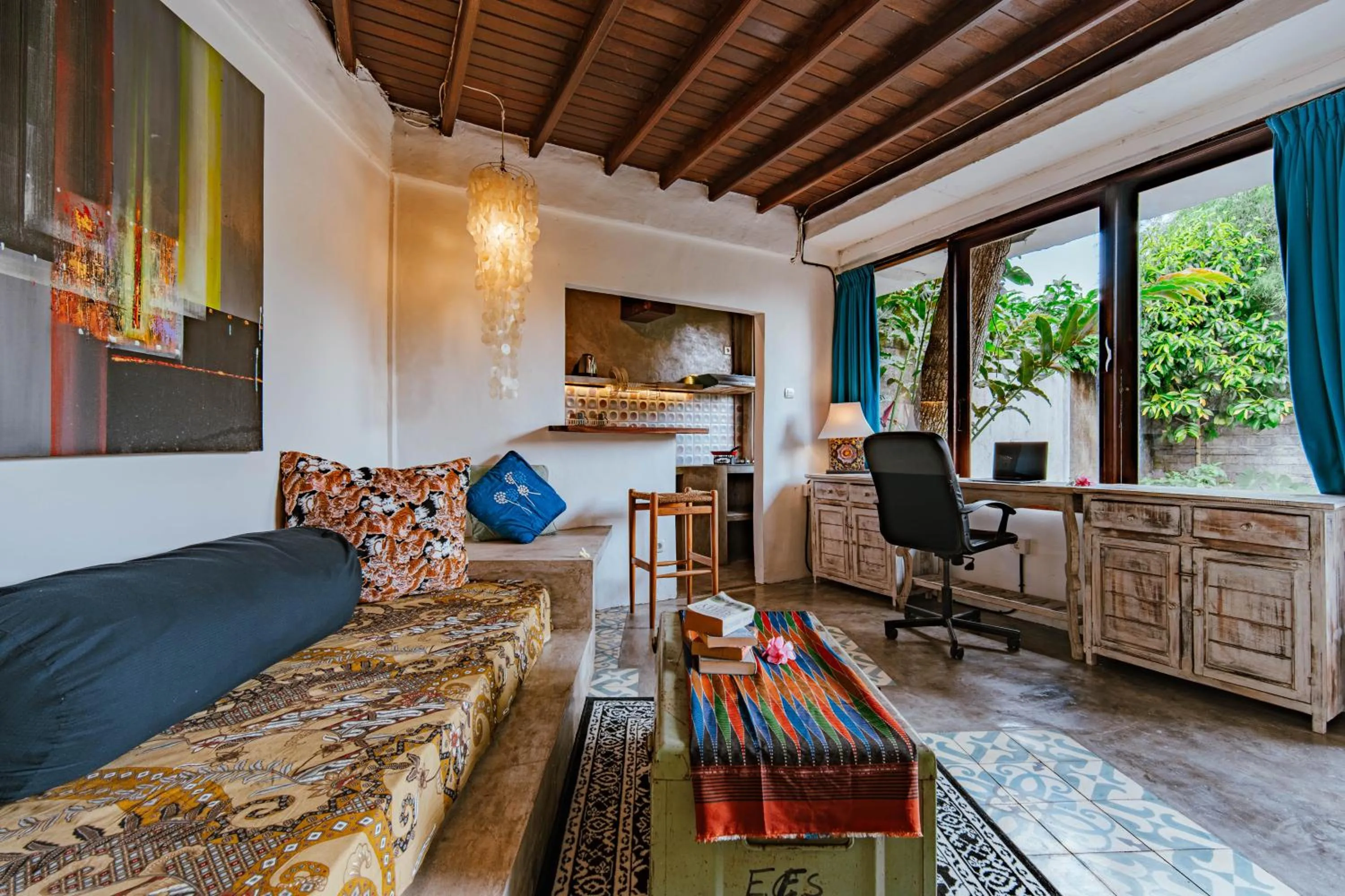 Living room in The Onion Collective