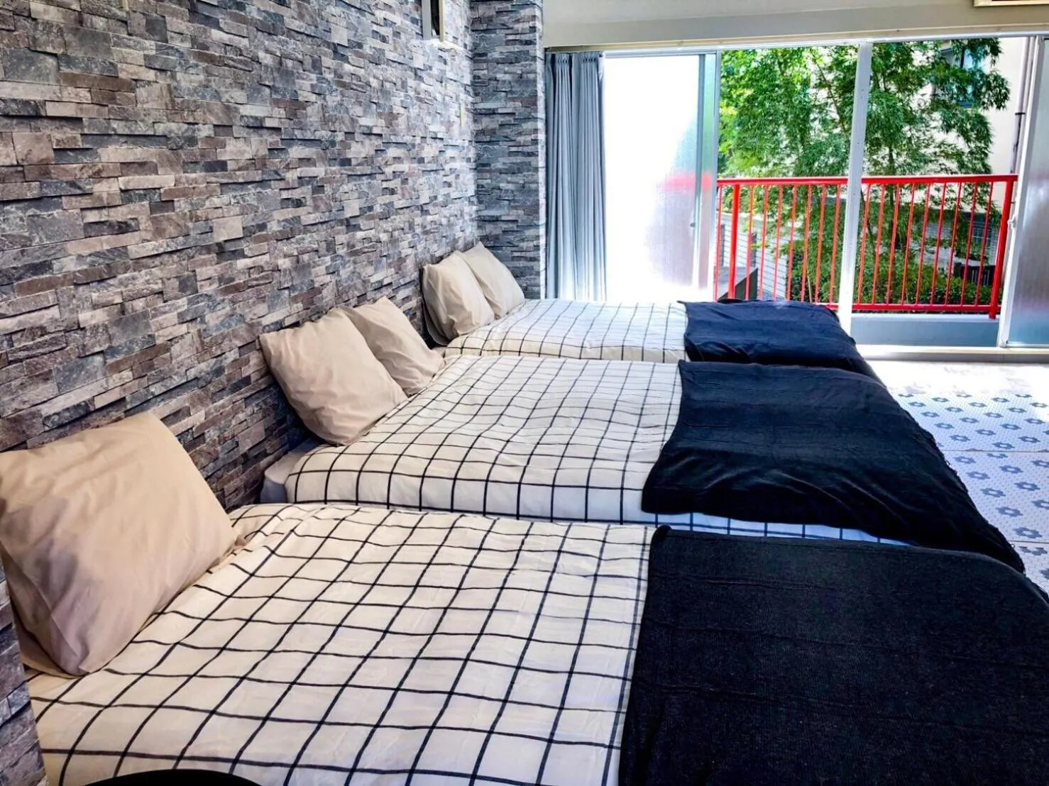 Bed in Yoyogi Apartment 2-301 by Tranova