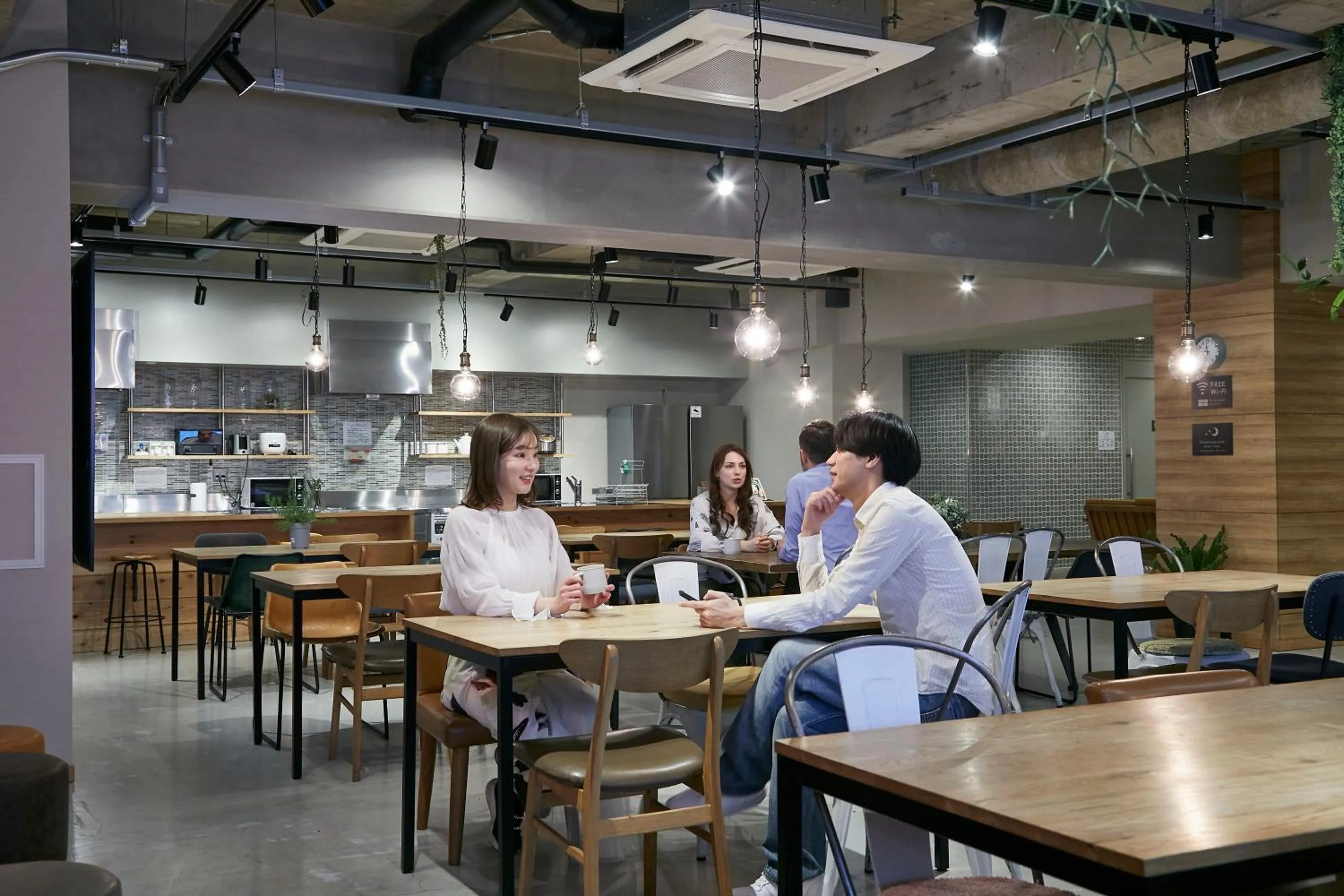 Lounge or bar in GRAND HOSTEL LDK Osaka Shinsaibashi - Former The Stay OSAKA Shinsaibashi