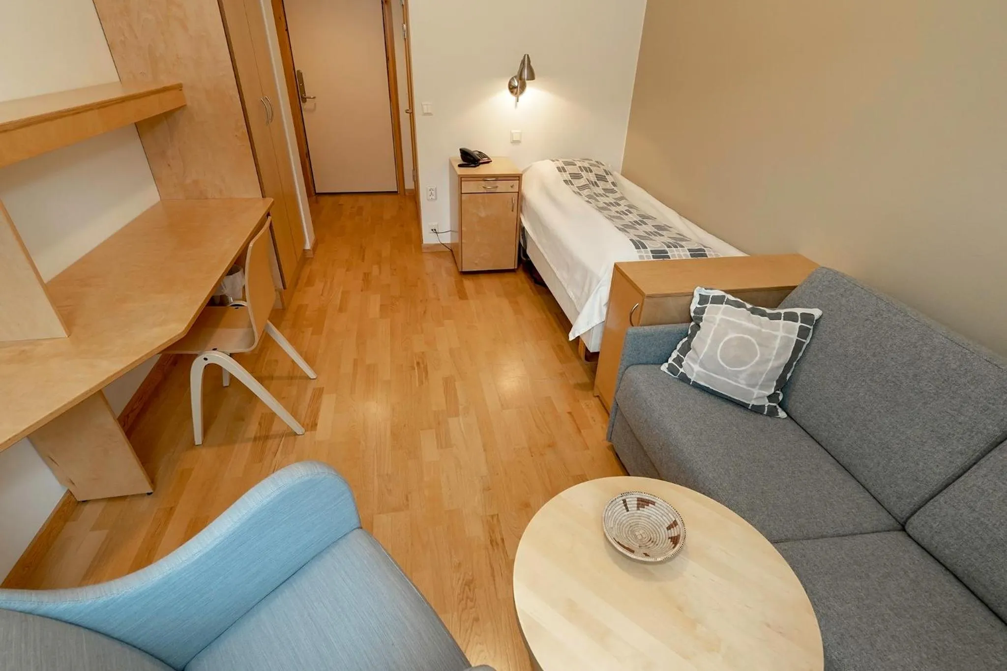 Bed in Unicare Røros Gjesteovernatting