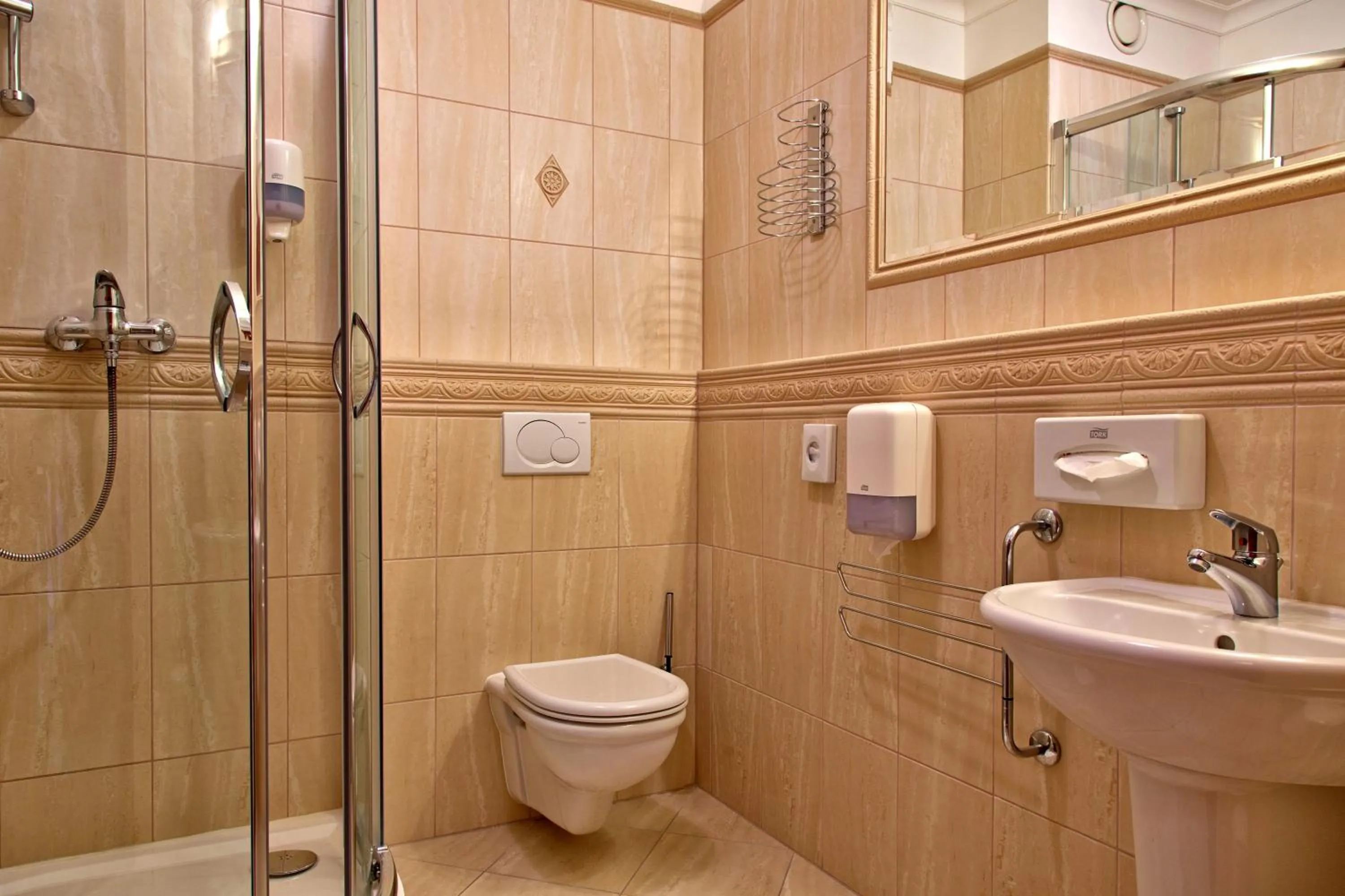 Shower, Bathroom in Hotel sv. Ludmila