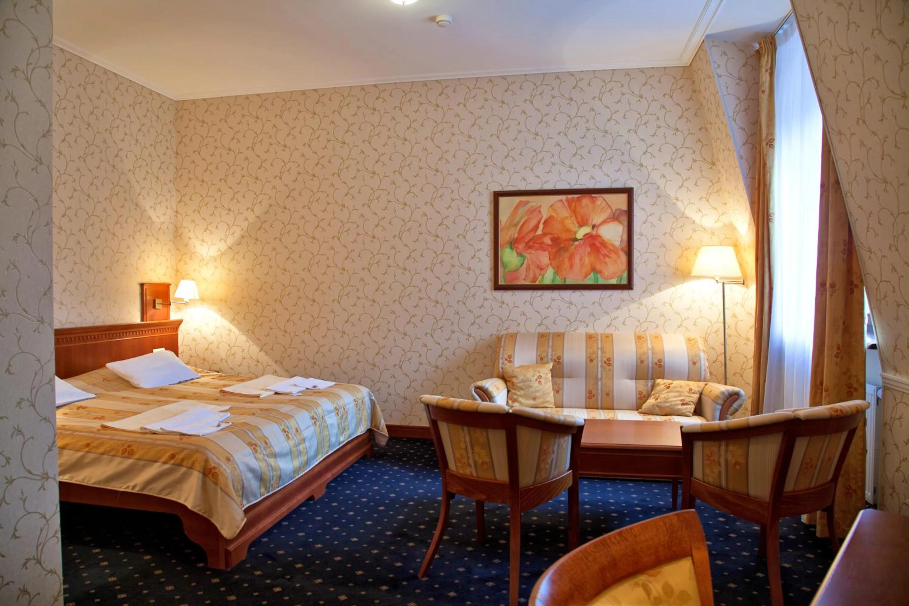 Seating area, Bed in Hotel sv. Ludmila