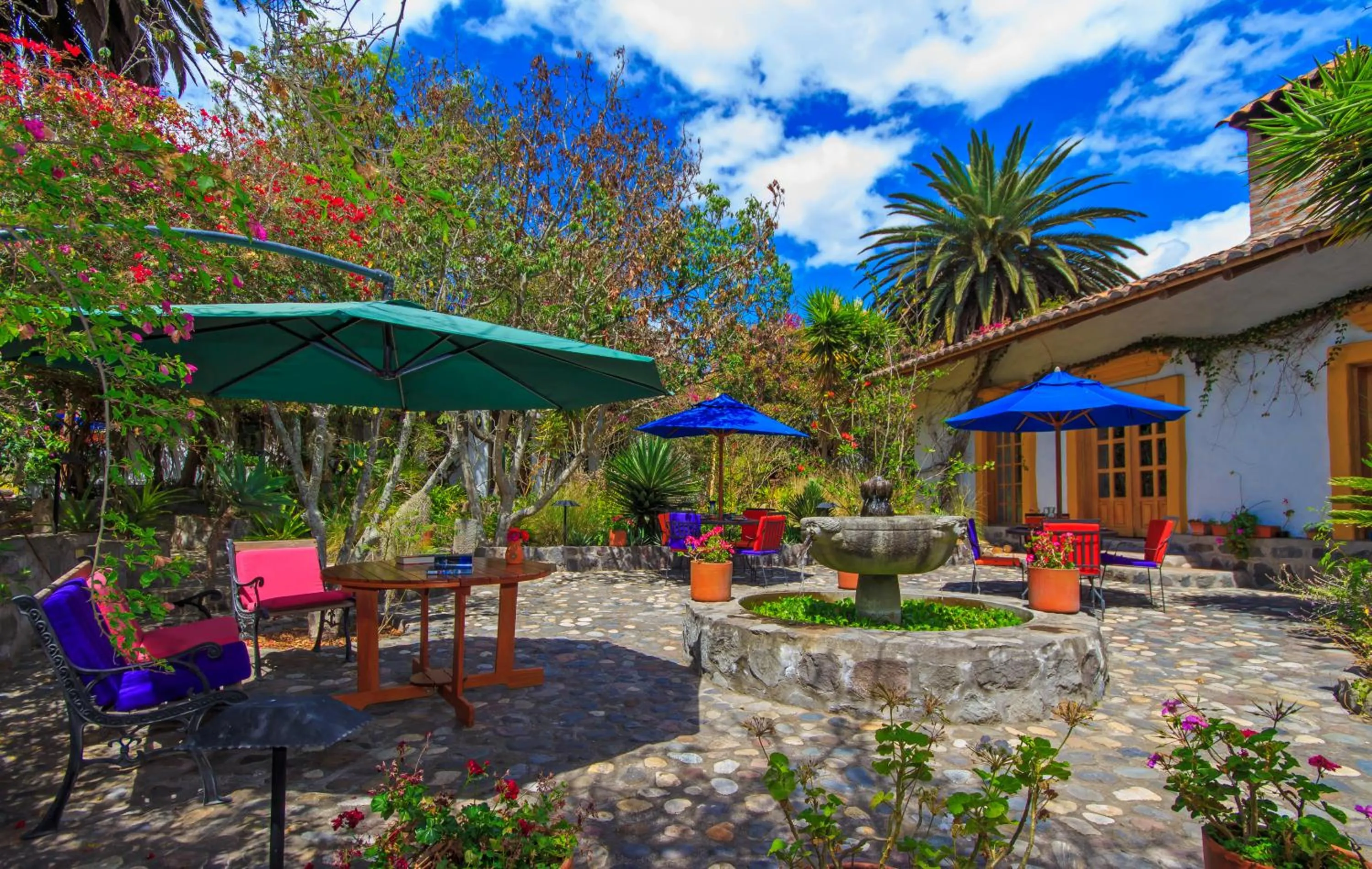 Patio in Hosteria Museart Pantavi