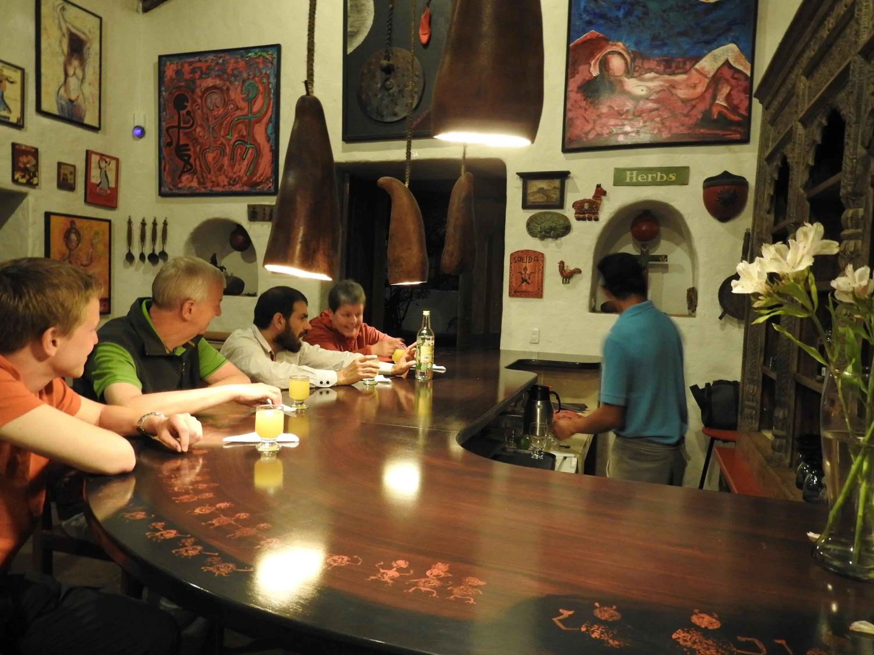 Lounge or bar in Hosteria Museart Pantavi