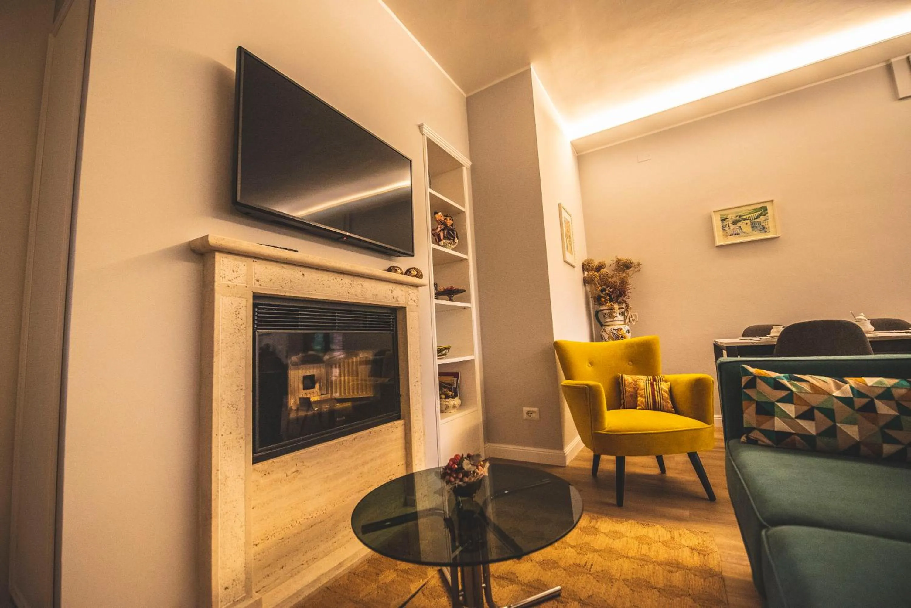 Communal lounge/ TV room in B&B Il Girasole