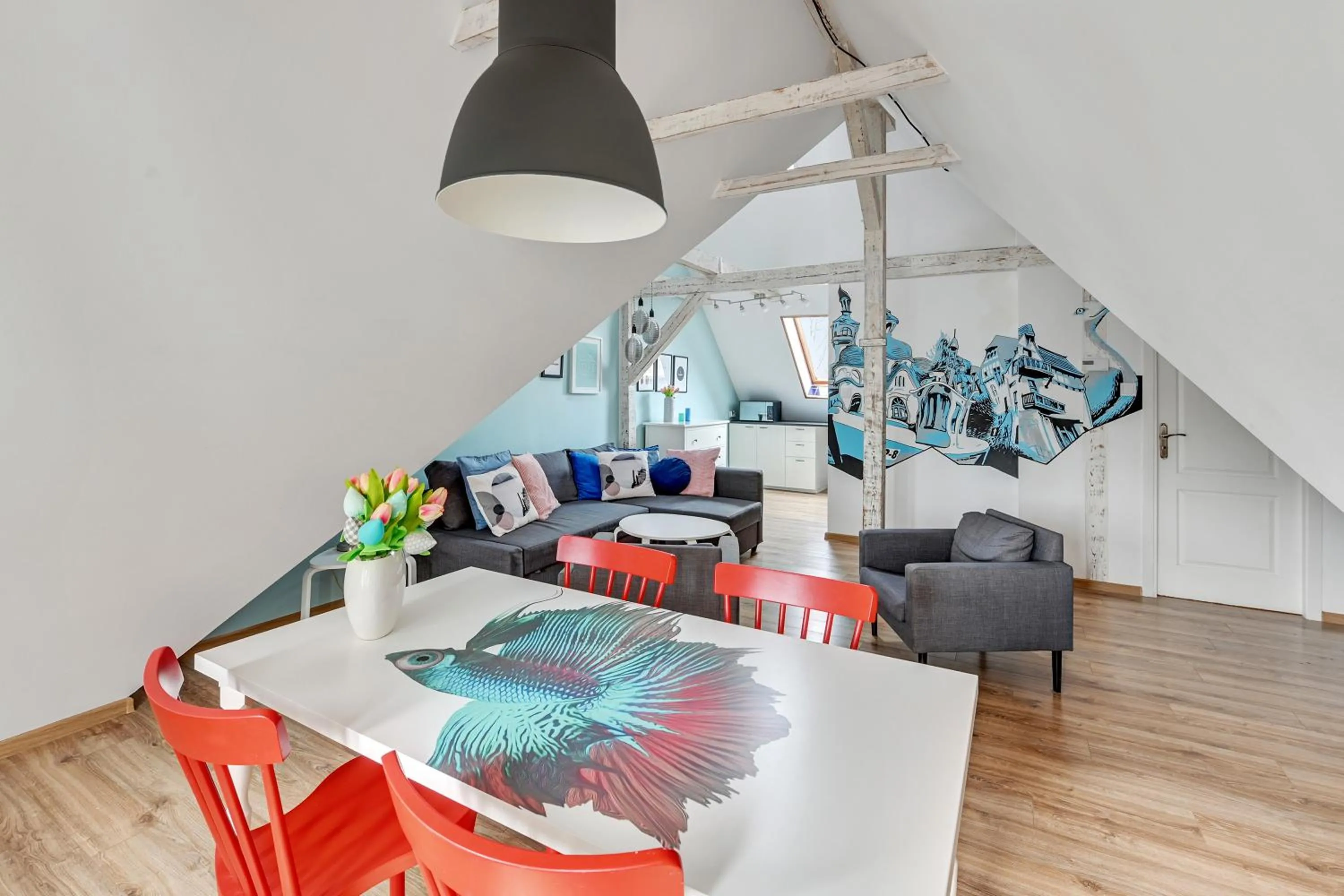 Living room in Grand Apartments - Happy Loft Apartment