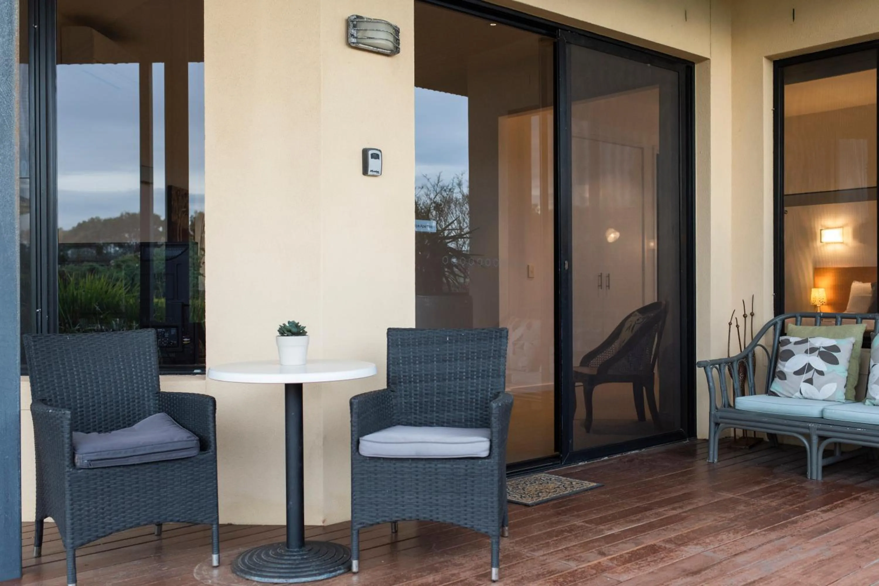 Patio in Hilltop Apartments Phillip Island