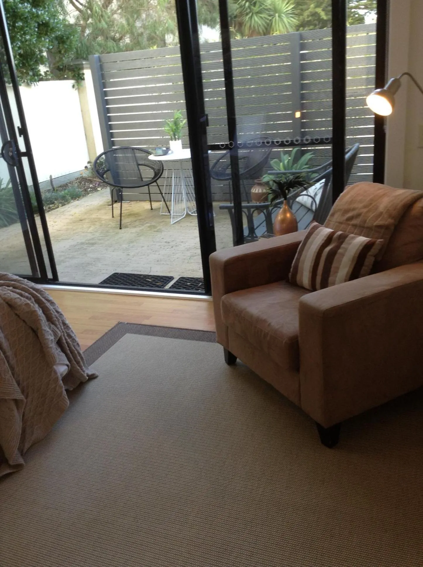 Seating area in Hilltop Apartments Phillip Island