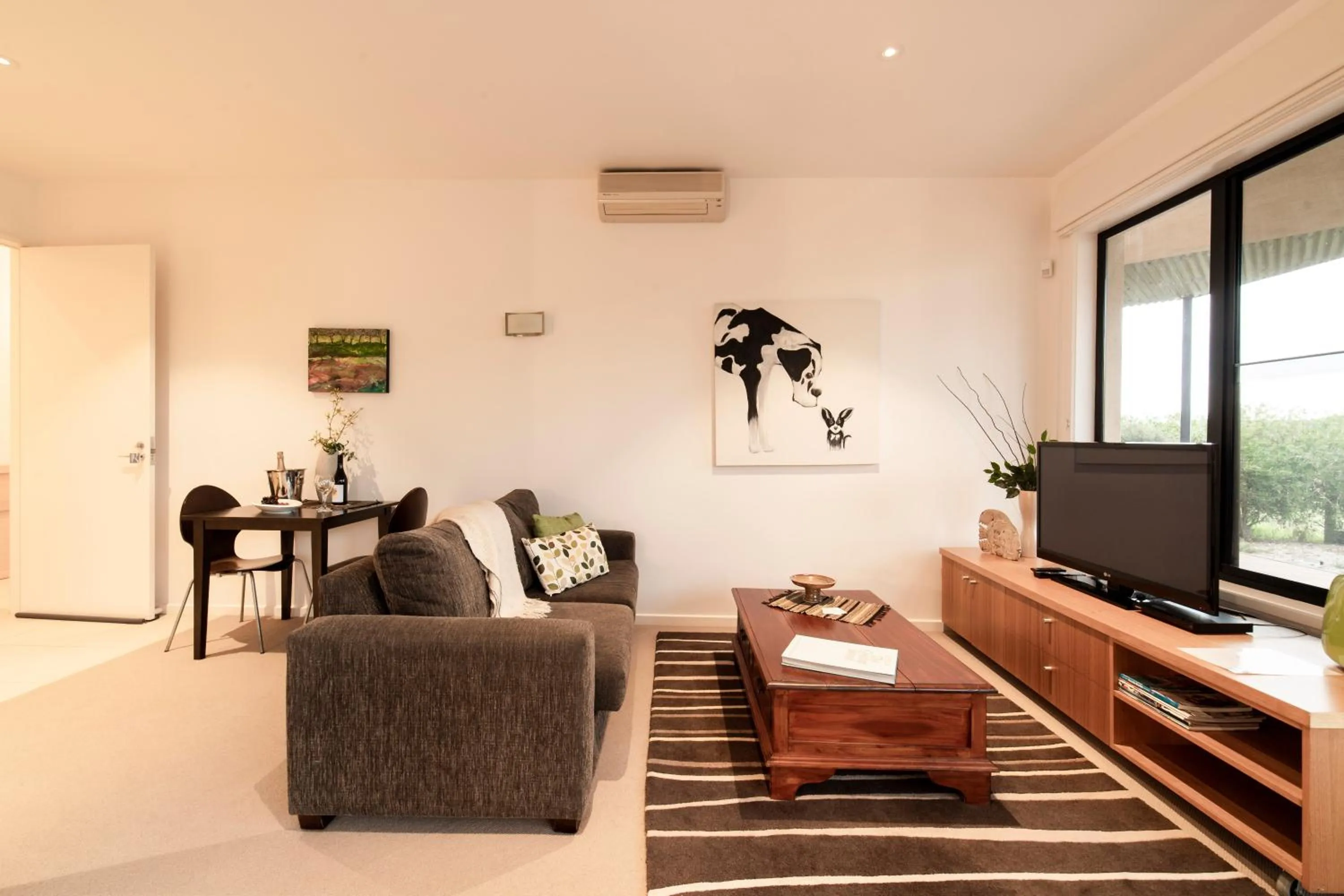 Living room in Hilltop Apartments Phillip Island