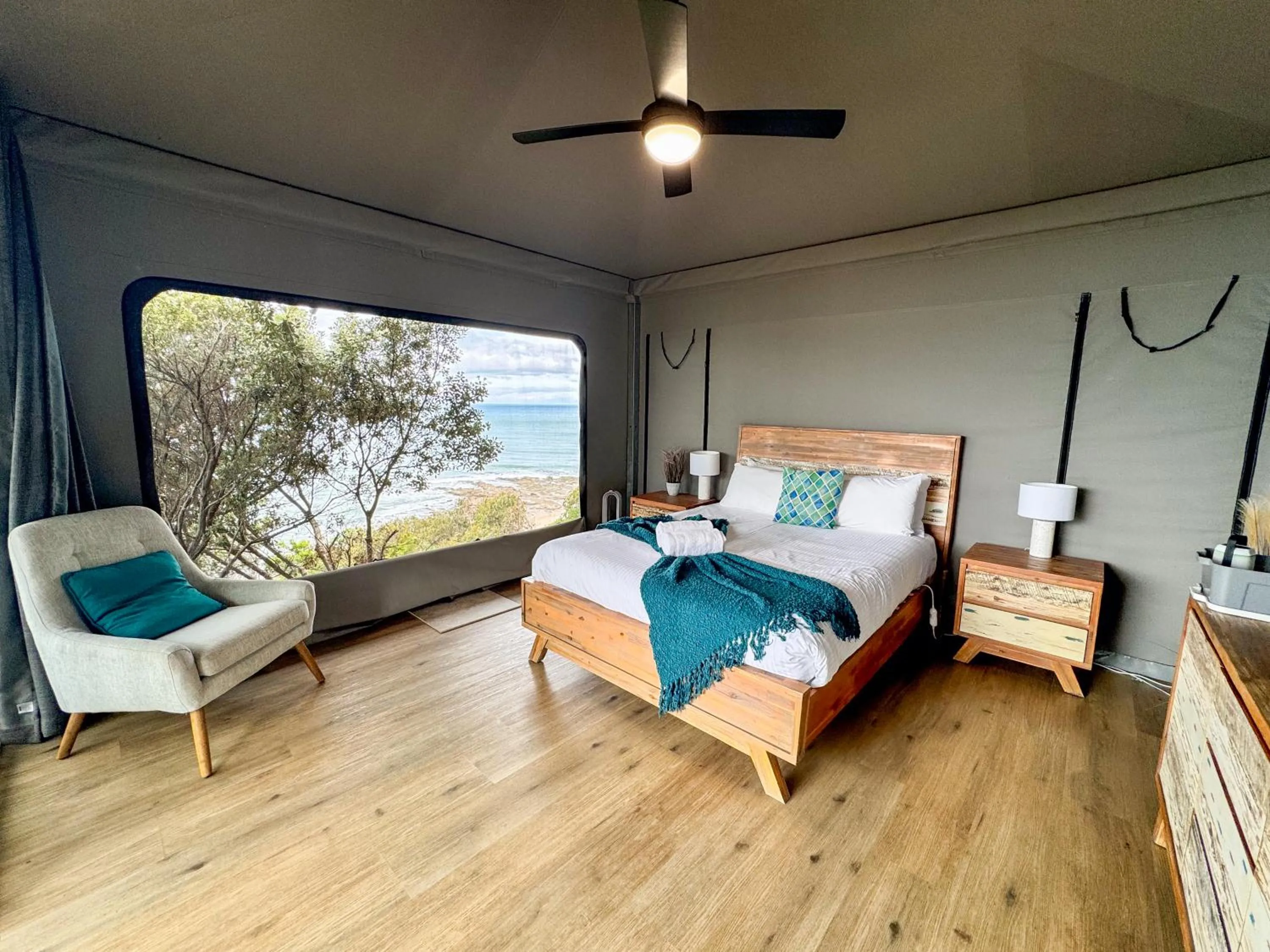 Natural landscape, Bed in Lorne Foreshore Caravan Park