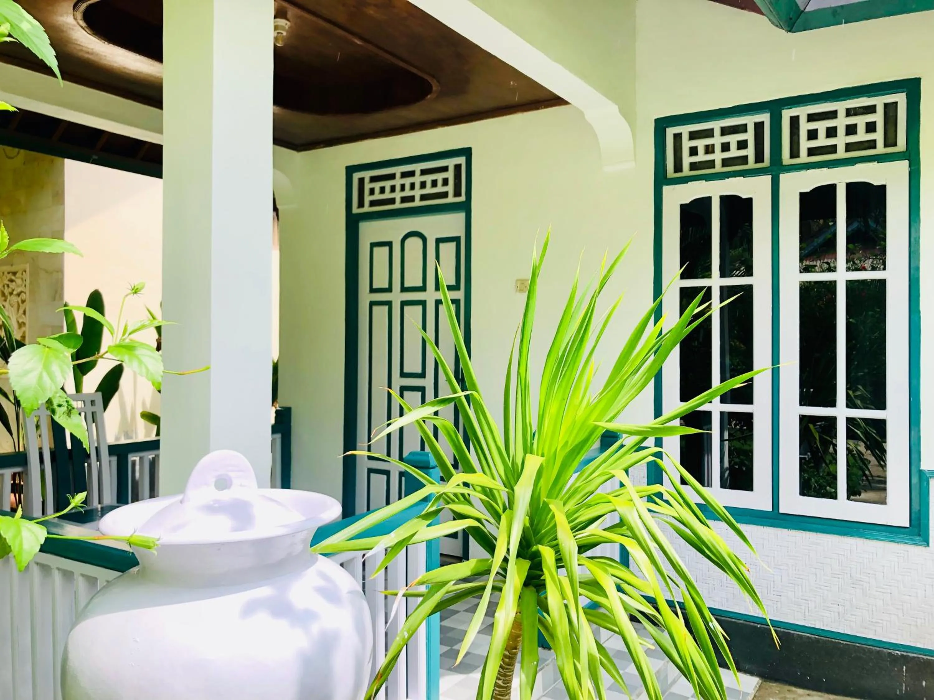 Balcony/Terrace in Pelangi Cottages Gili Air