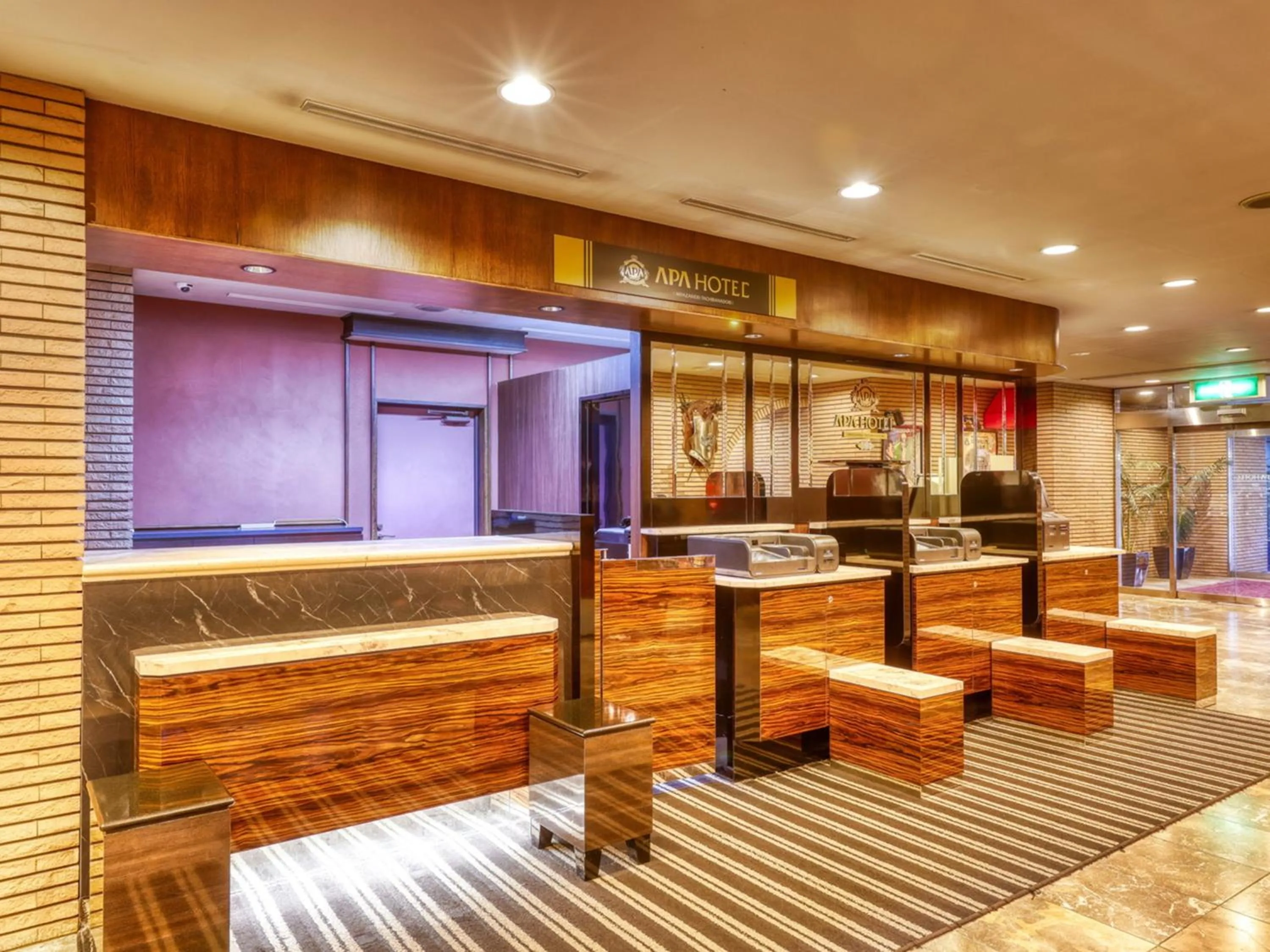 Lobby or reception in APA Hotel Miyazaki Eki Tachibanadori
