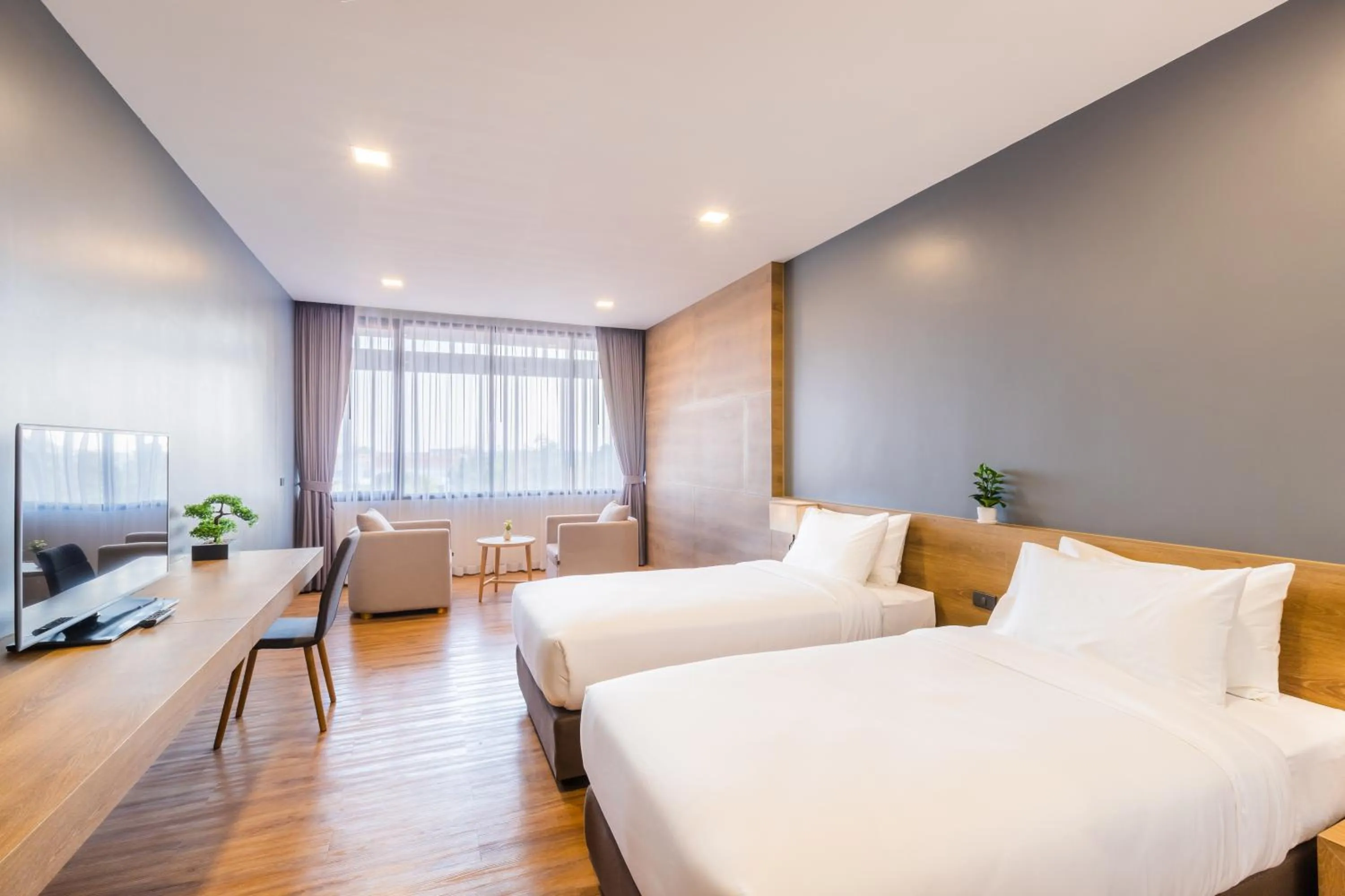 Photo of the whole room, Bed in Icon Park Hotel, Chiang Mai- SHA Extra Plus