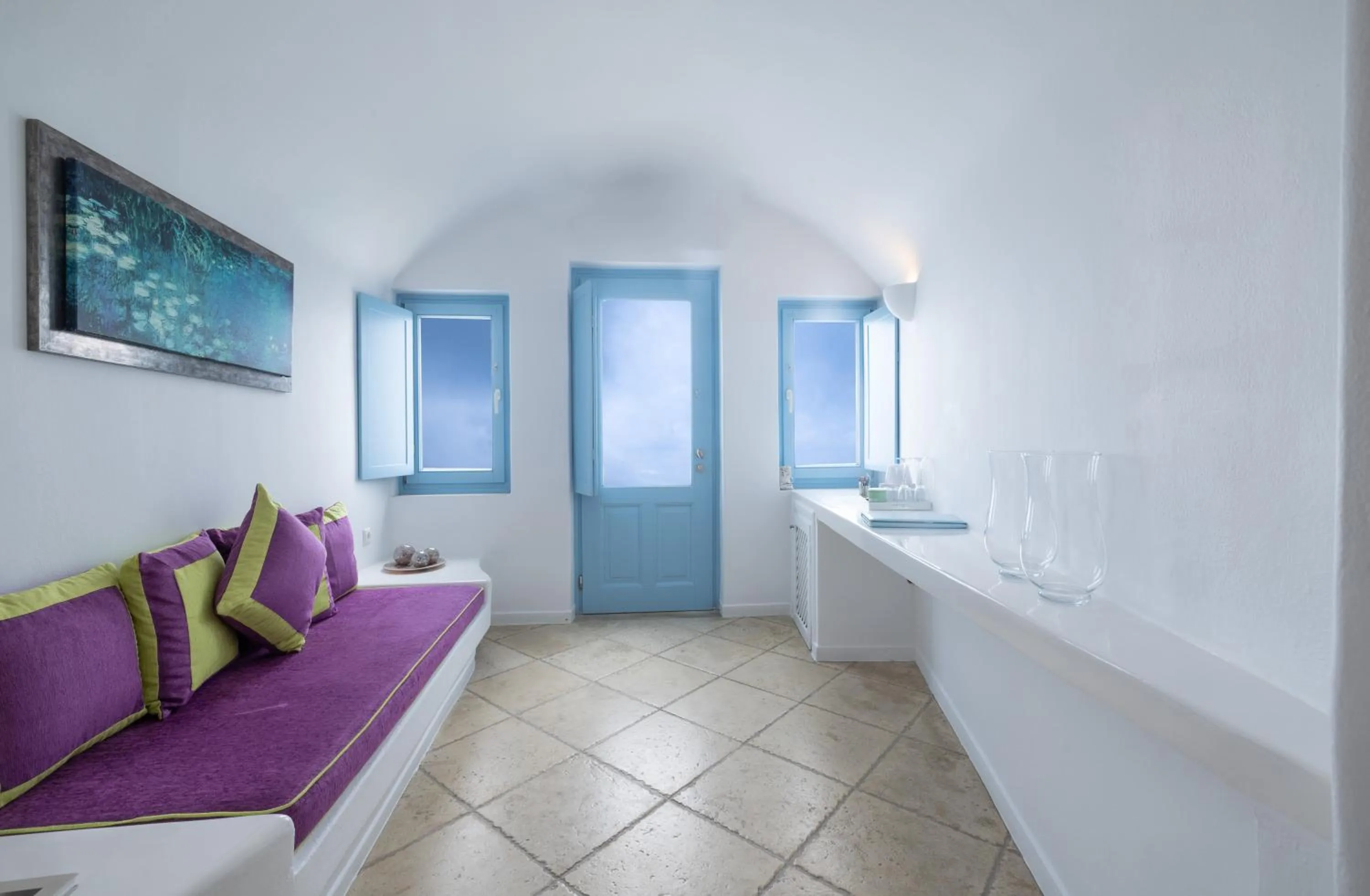 Bedroom in Above Blue Suites