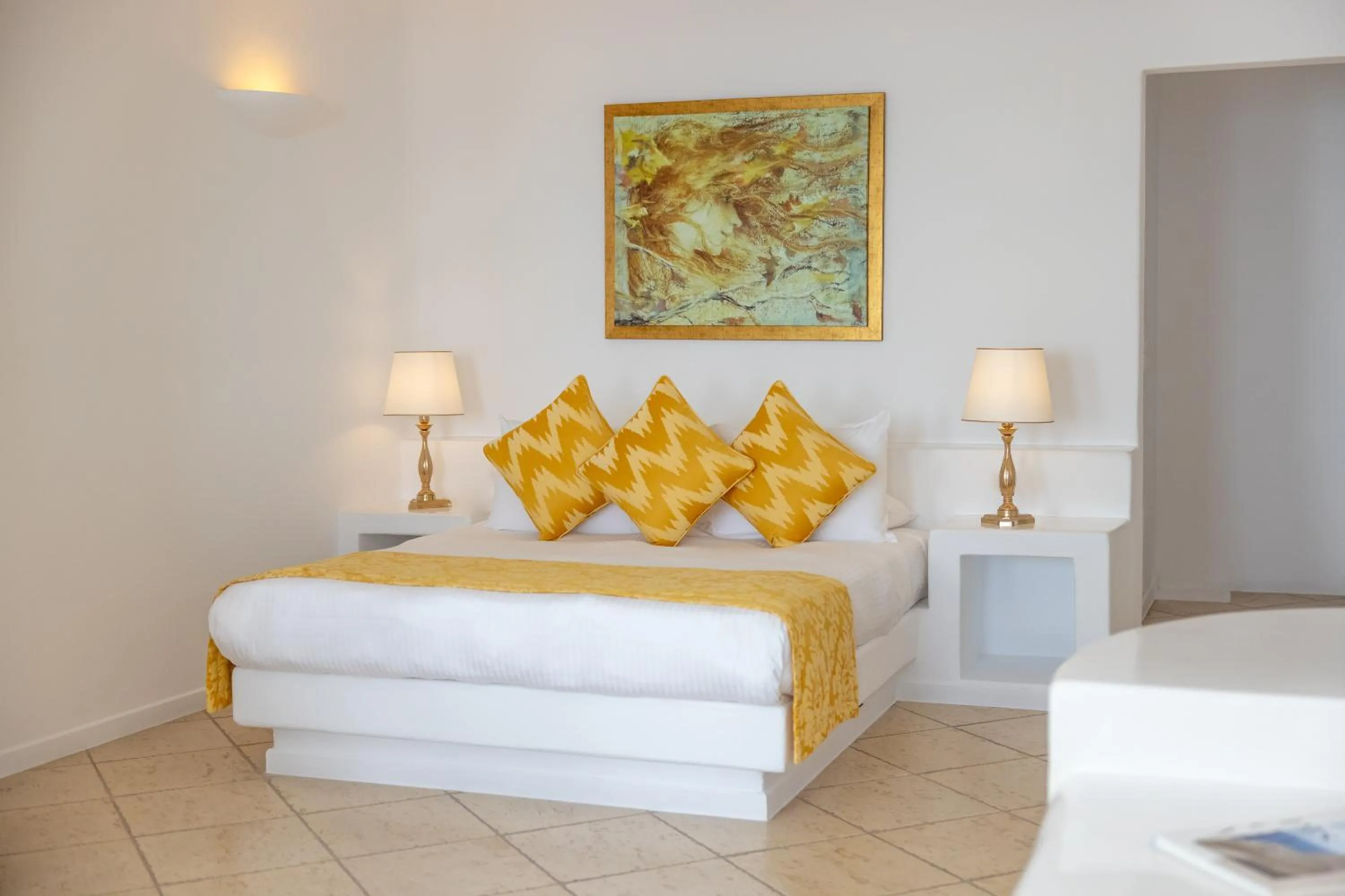 Bedroom, Bed in Above Blue Suites