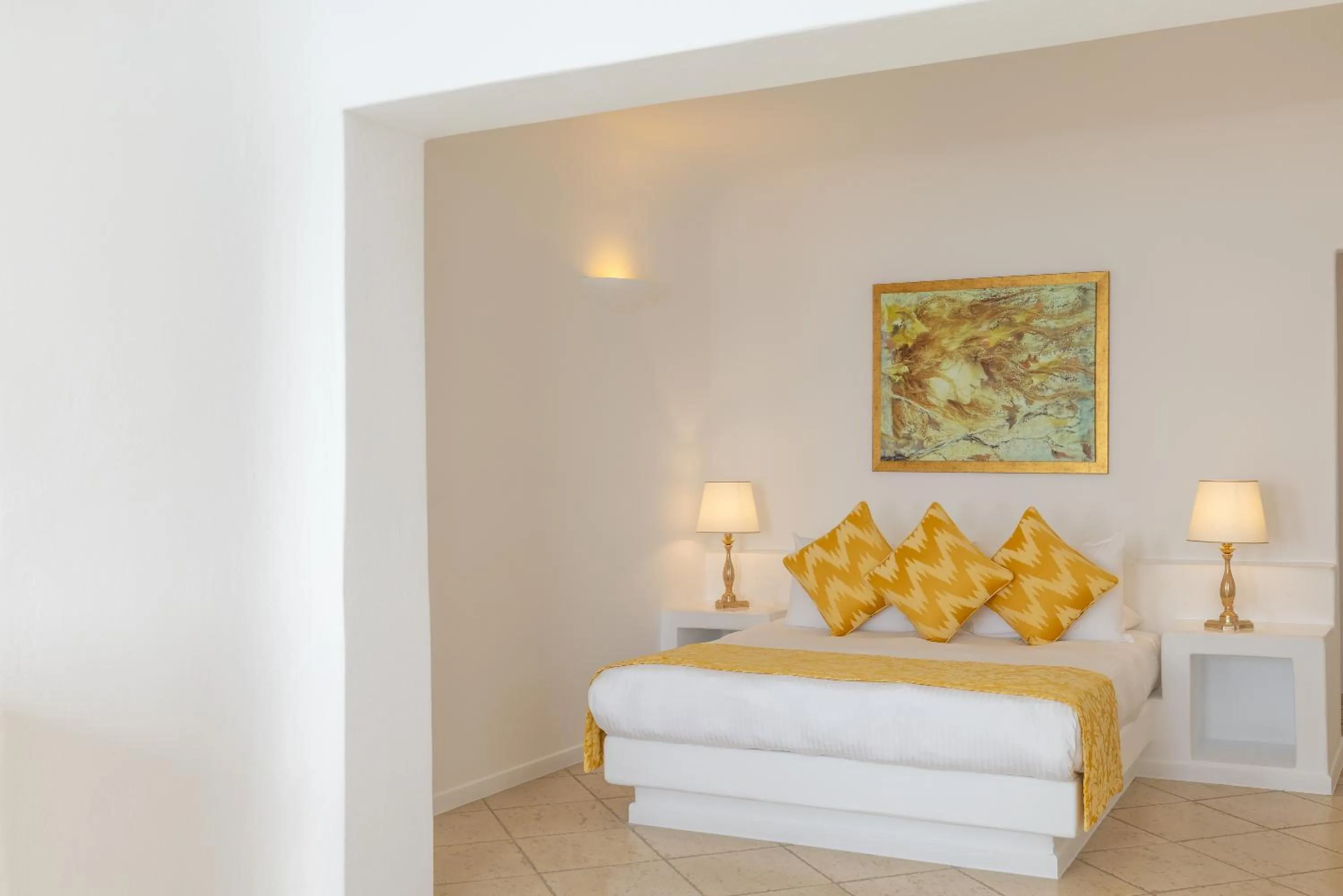 Bedroom, Bed in Above Blue Suites