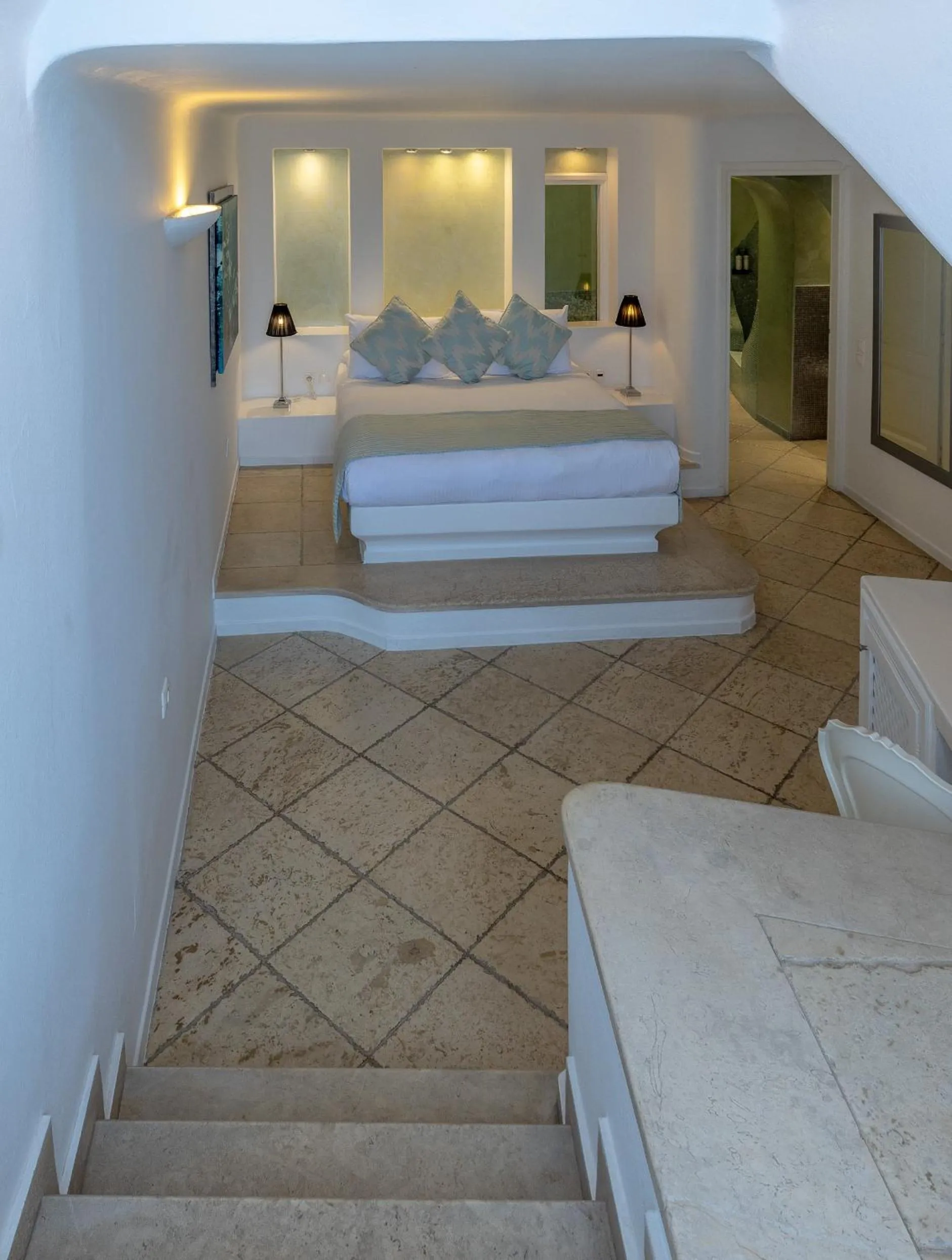 Bedroom, Bed in Above Blue Suites