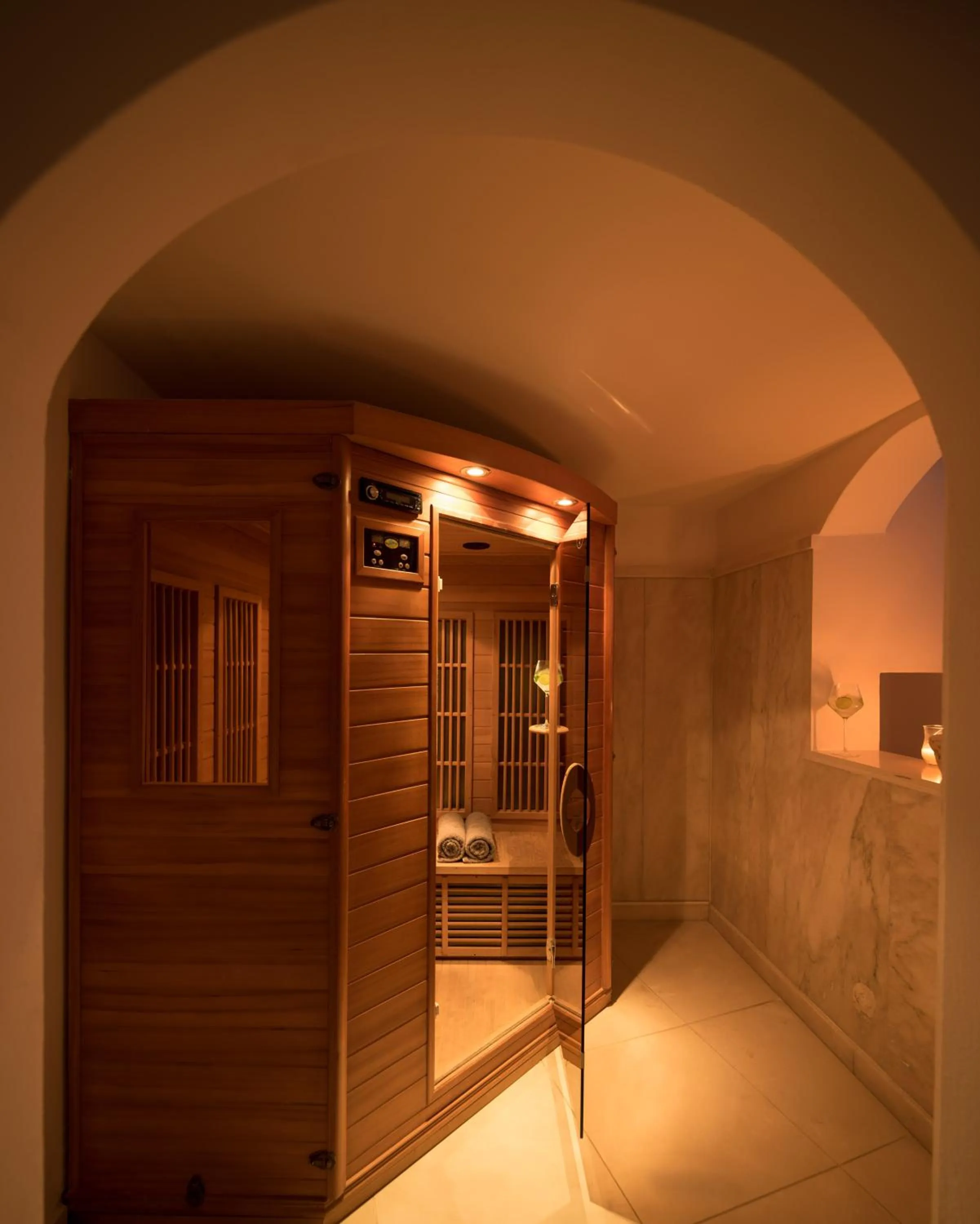 Sauna in Above Blue Suites