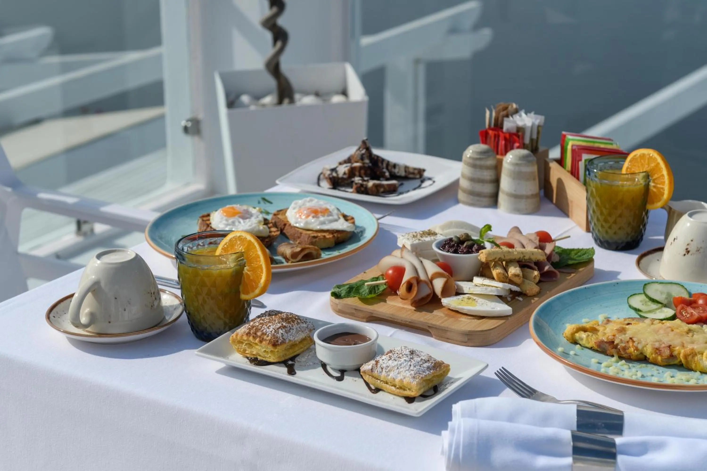 Food in Above Blue Suites