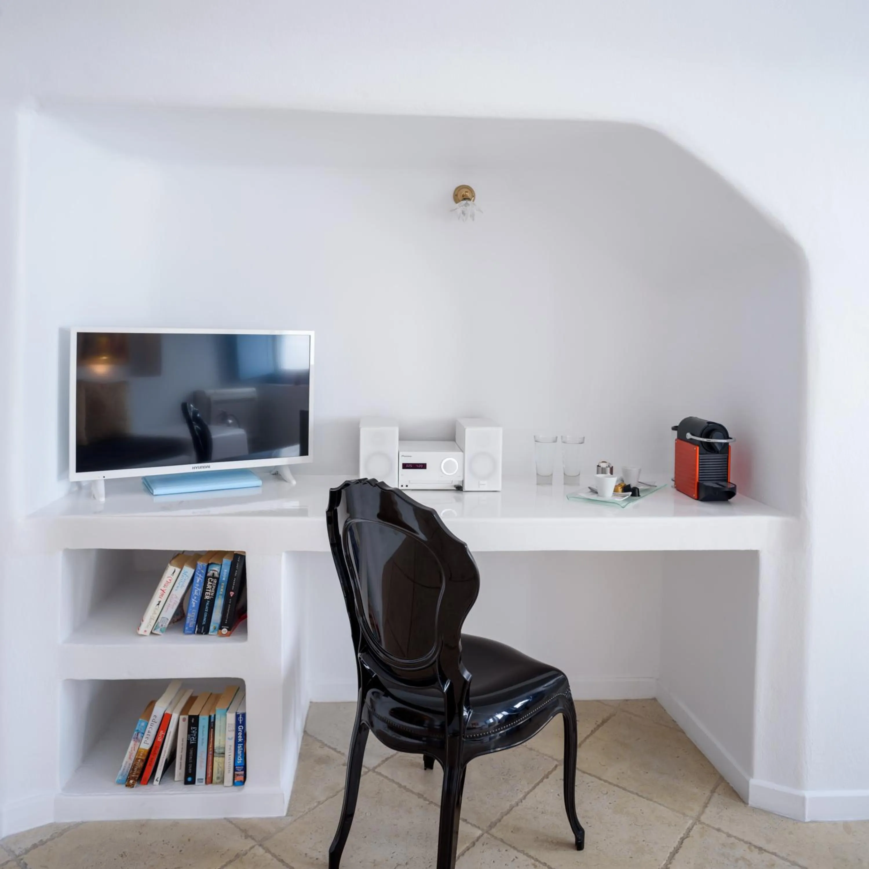 Seating area in Above Blue Suites