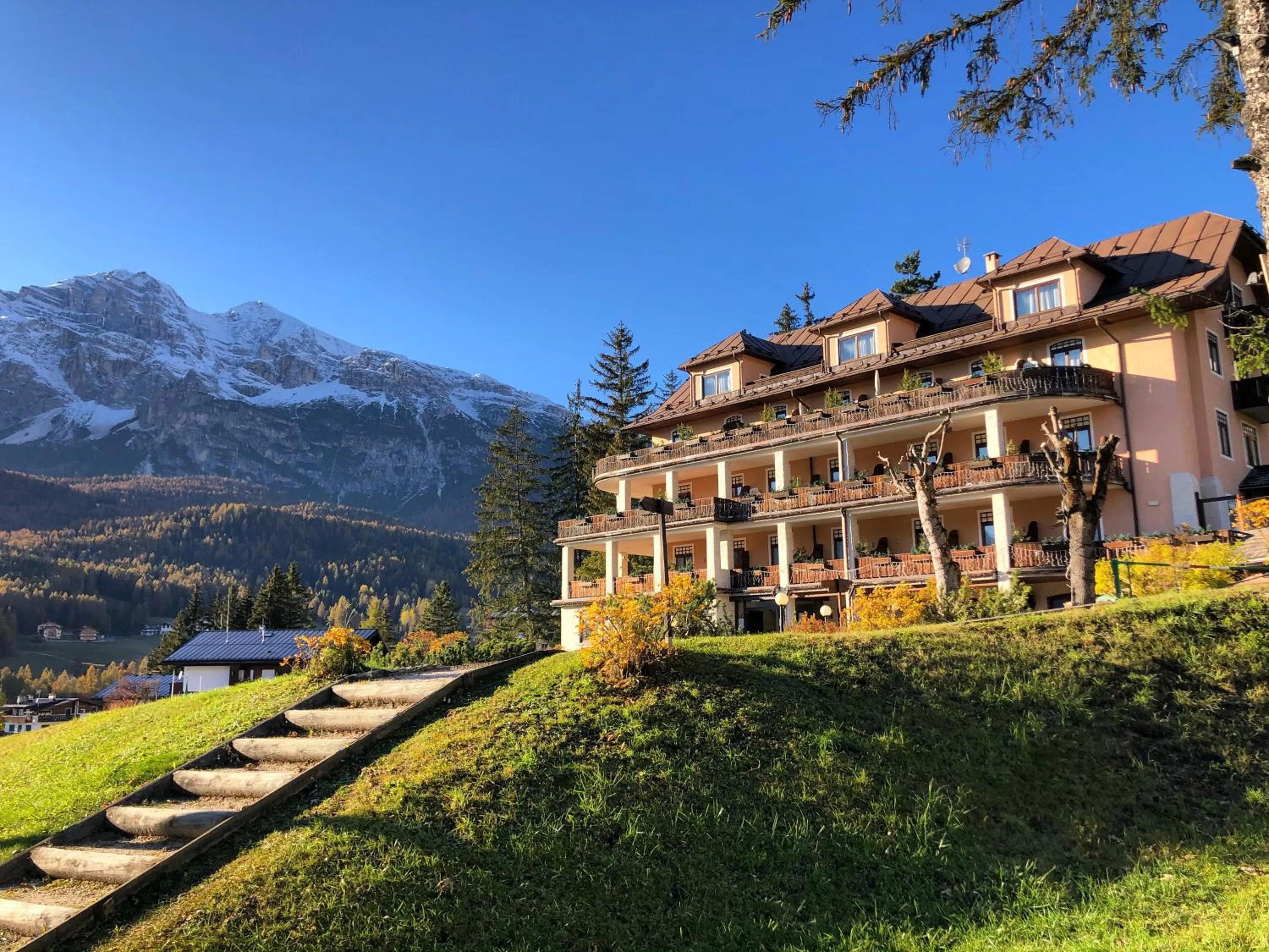 Property building in Boutique Hotel Villa Blu Cortina D'Ampezzo
