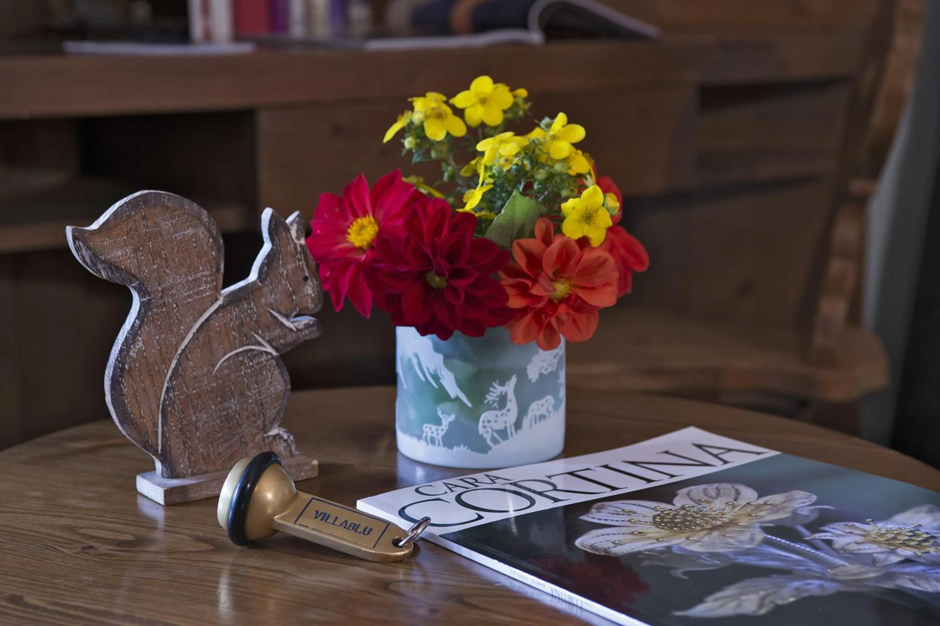 Decorative detail in Boutique Hotel Villa Blu Cortina D'Ampezzo