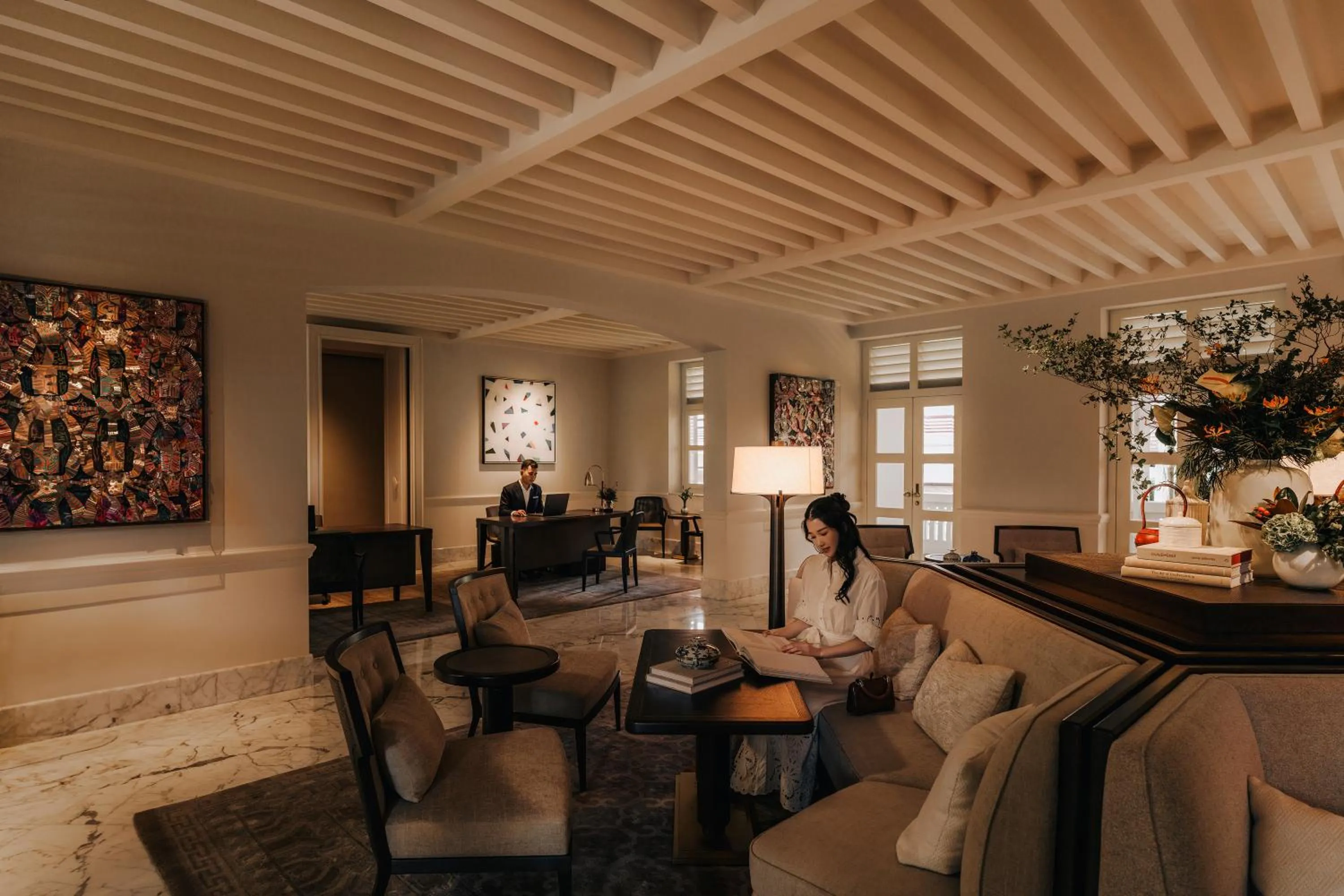 Lobby or reception in Capella Singapore