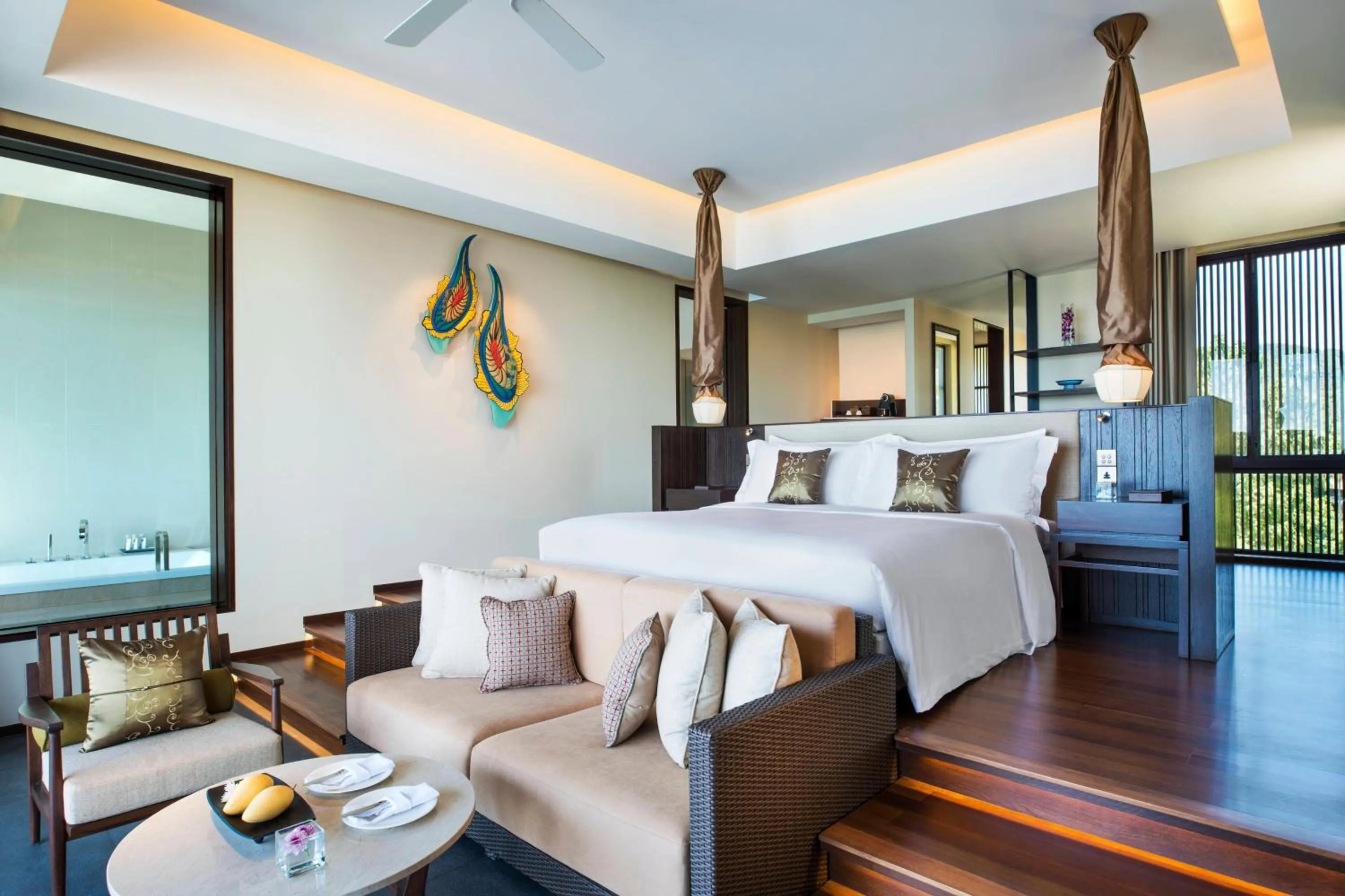 Swimming pool, Bed in Vana Belle, A Luxury Collection Resort, Koh Samui