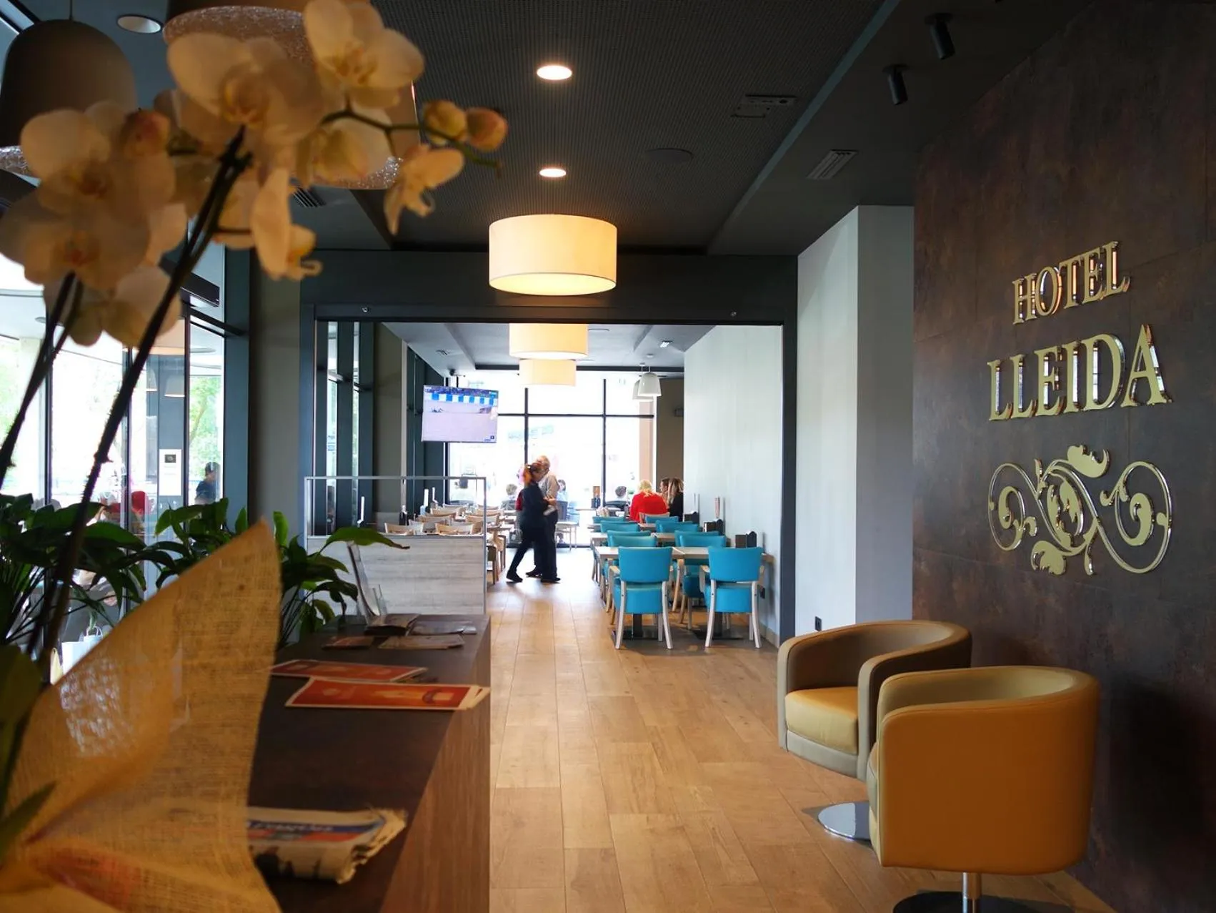 Lobby or reception in Hospedium Hotel Lleida