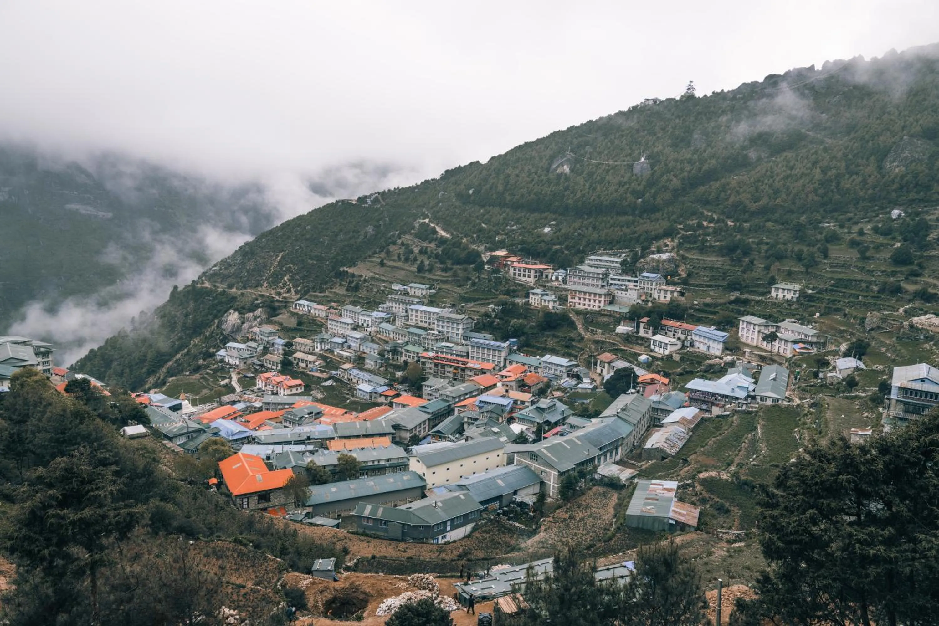City view in Mountain Lodges of Nepal - Namche