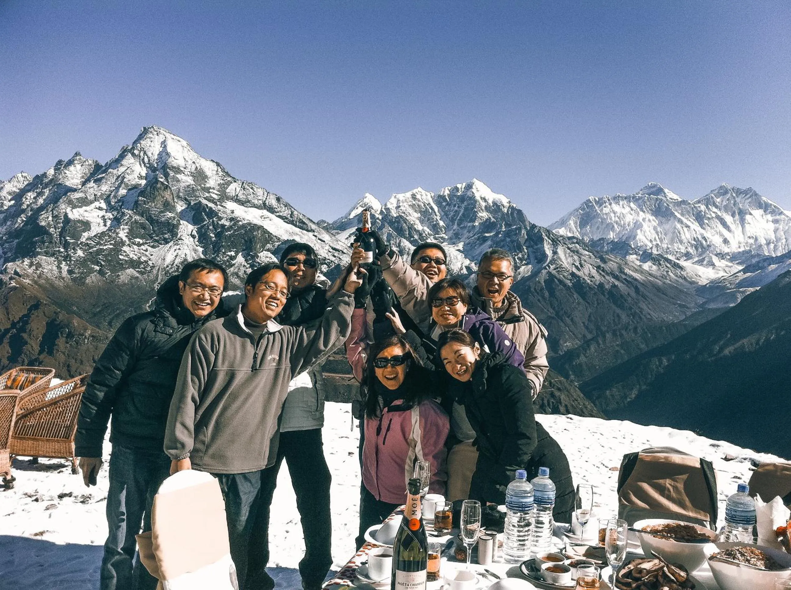 Mountain view in Mountain Lodges of Nepal - Kongde