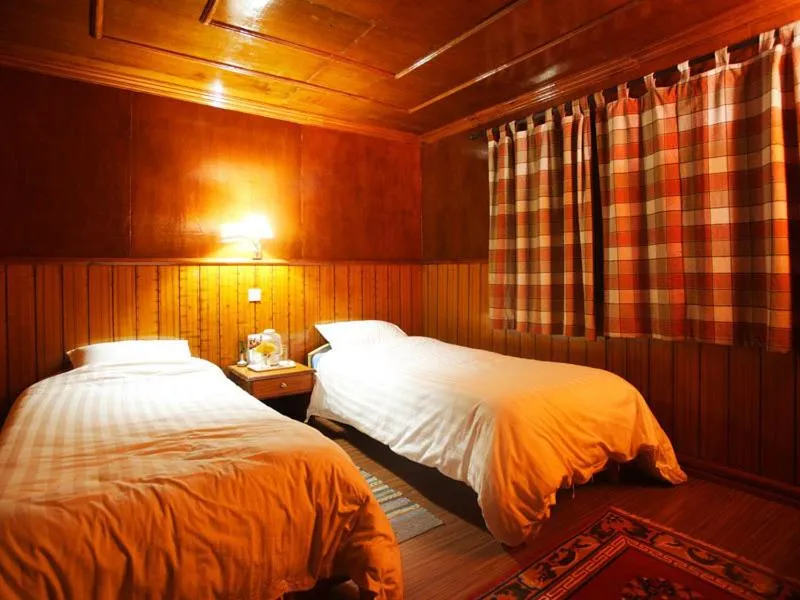 Bed in Mountain Lodges of Nepal - Kongde