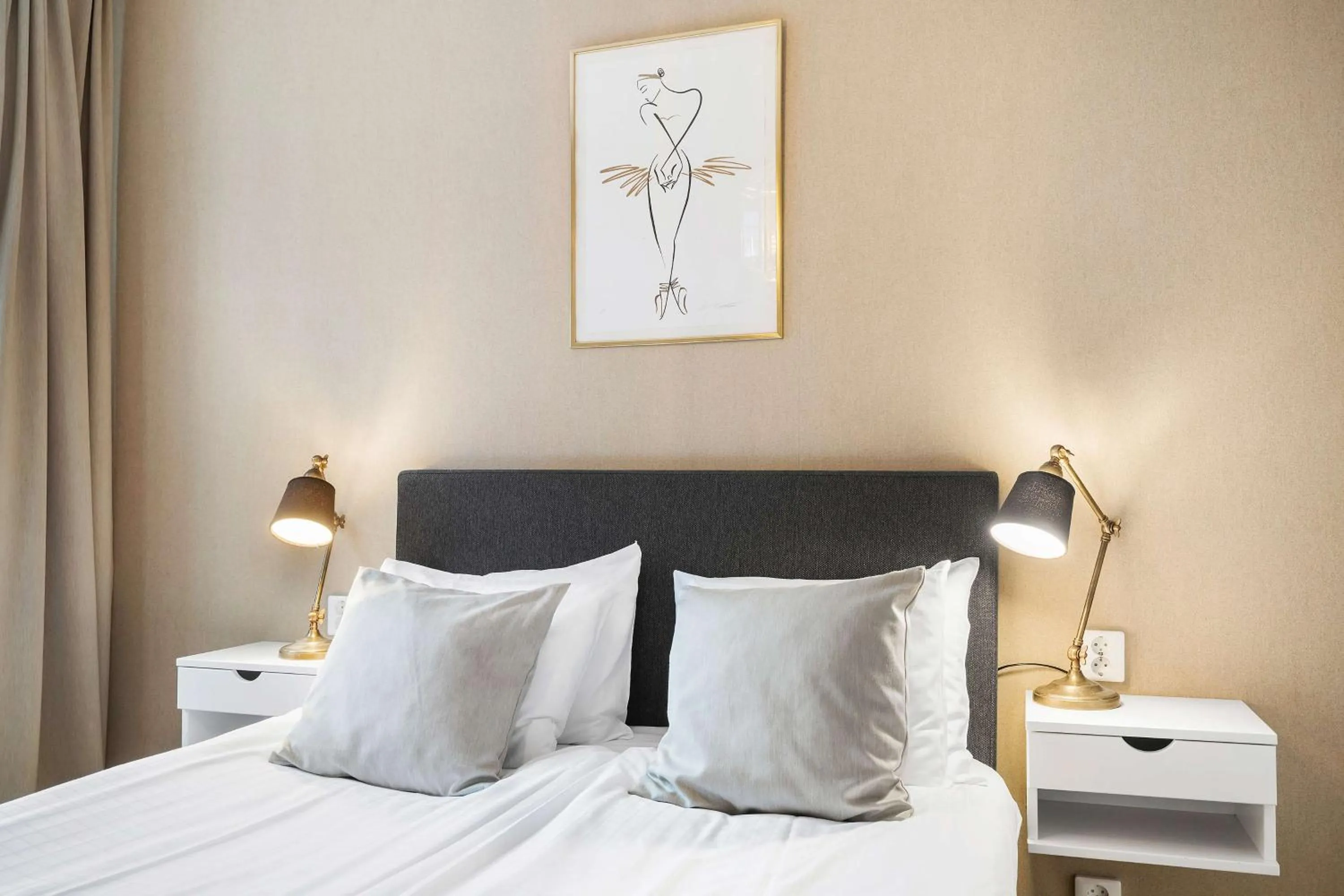 Bedroom, Bed in Hotell Linnéa - Helsingborg