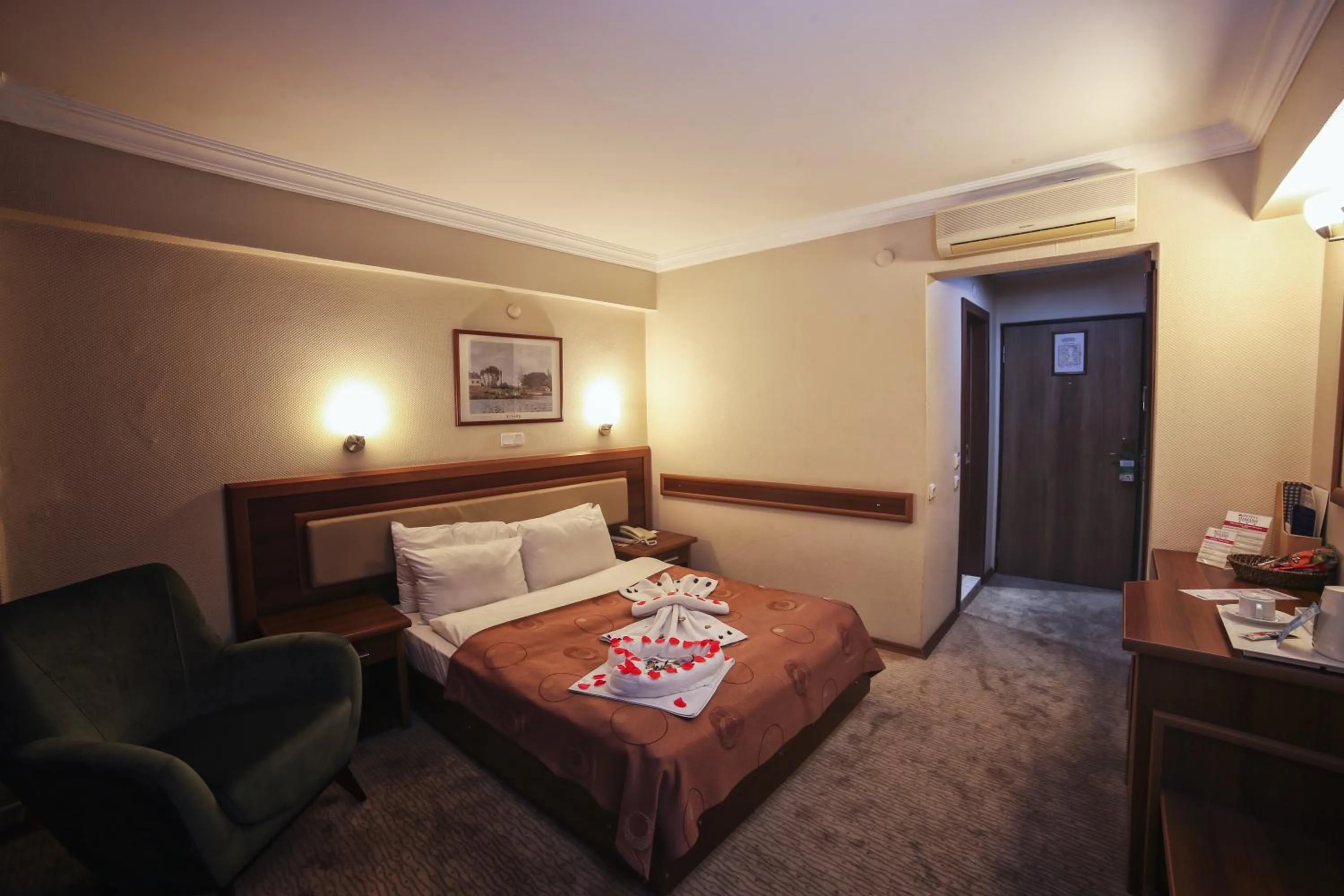 Bed in Hotel Villa Marina