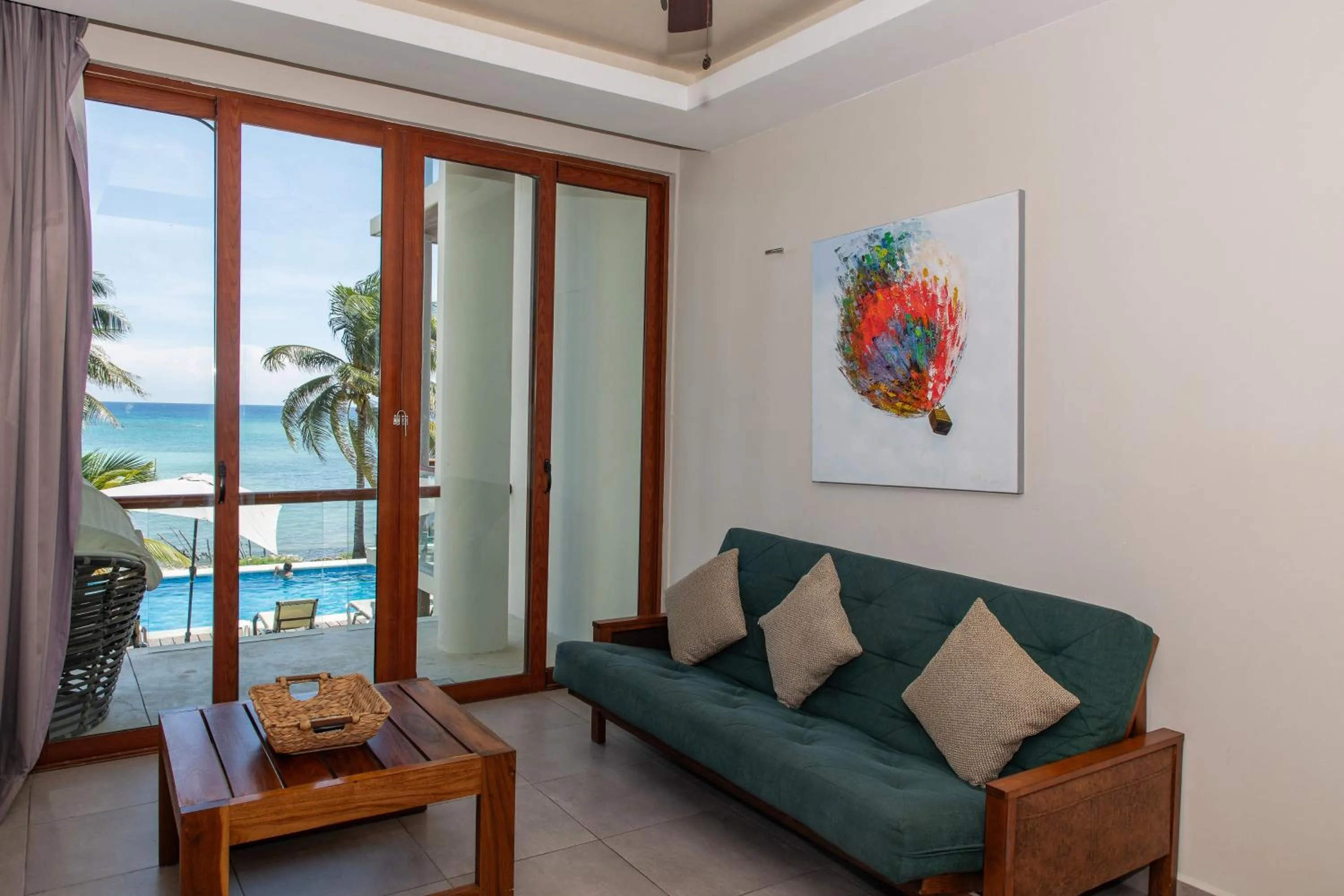 Seating area in Aquastar Unique Hotel & Apartments Mahahual