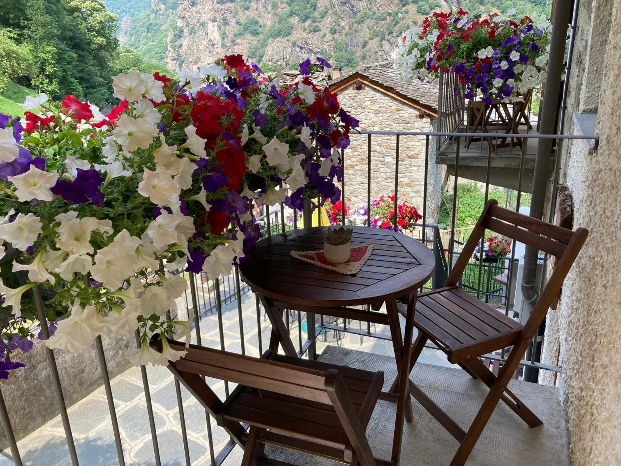 Balcony/Terrace in B&B Maison Vallomy