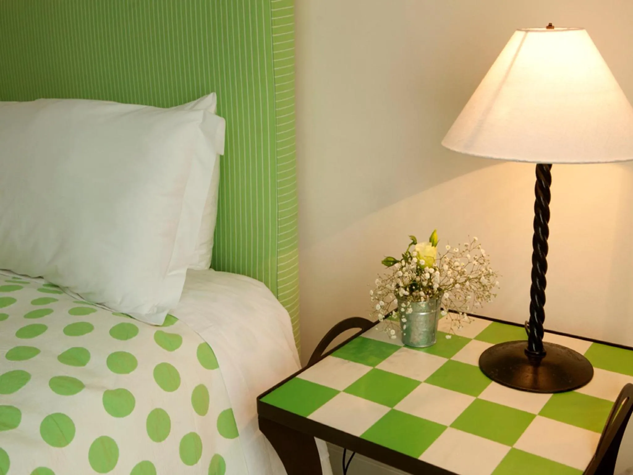 Decorative detail, Bed in Quinta Miraflores Boutique Hotel