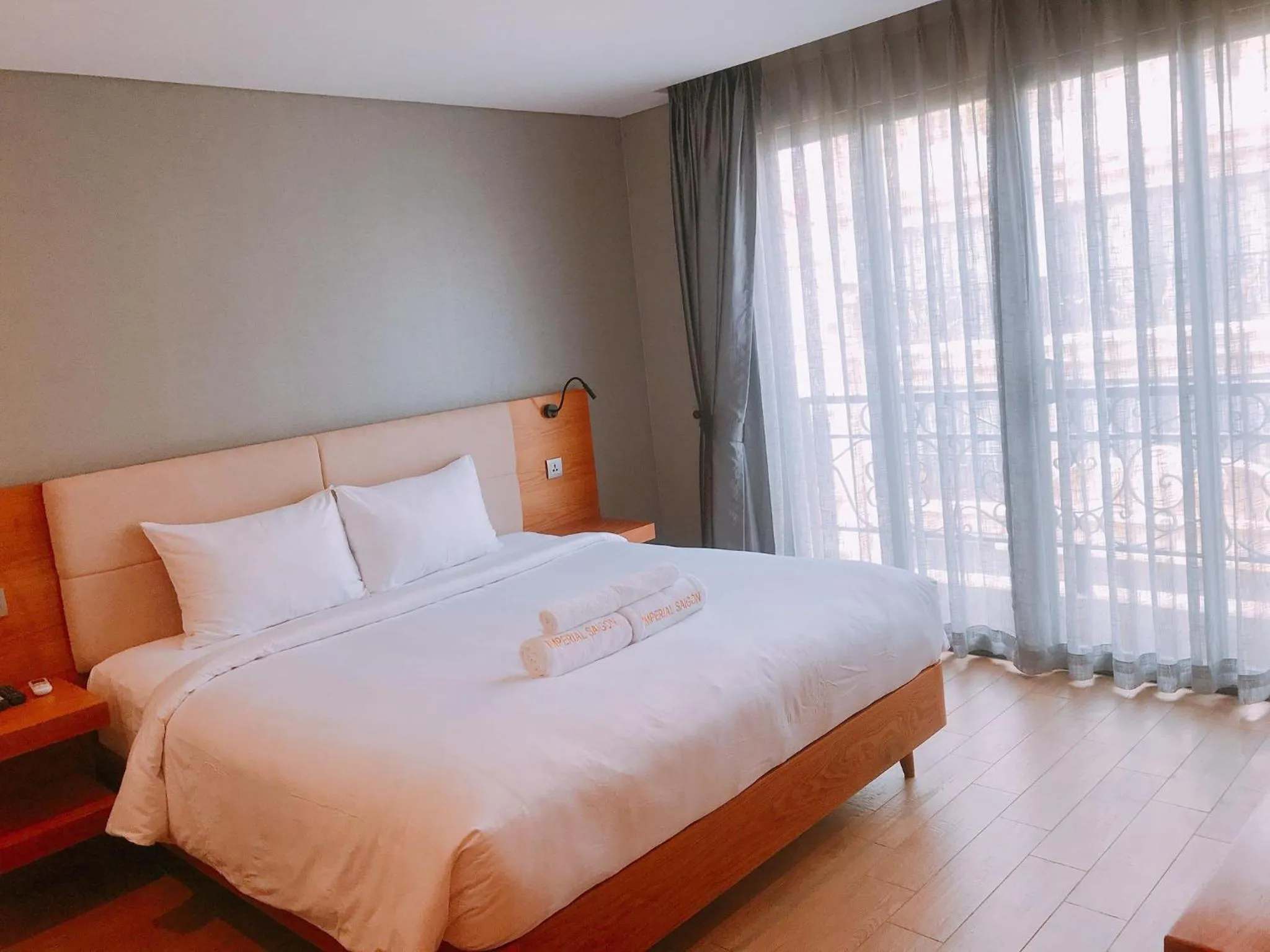 Bed in Imperial Saigon hotel