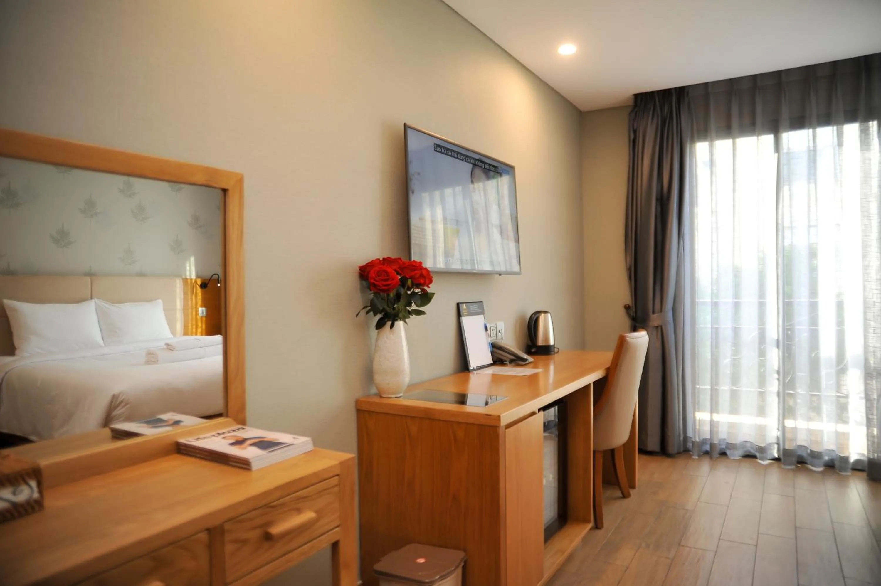 Bed in Imperial Saigon hotel