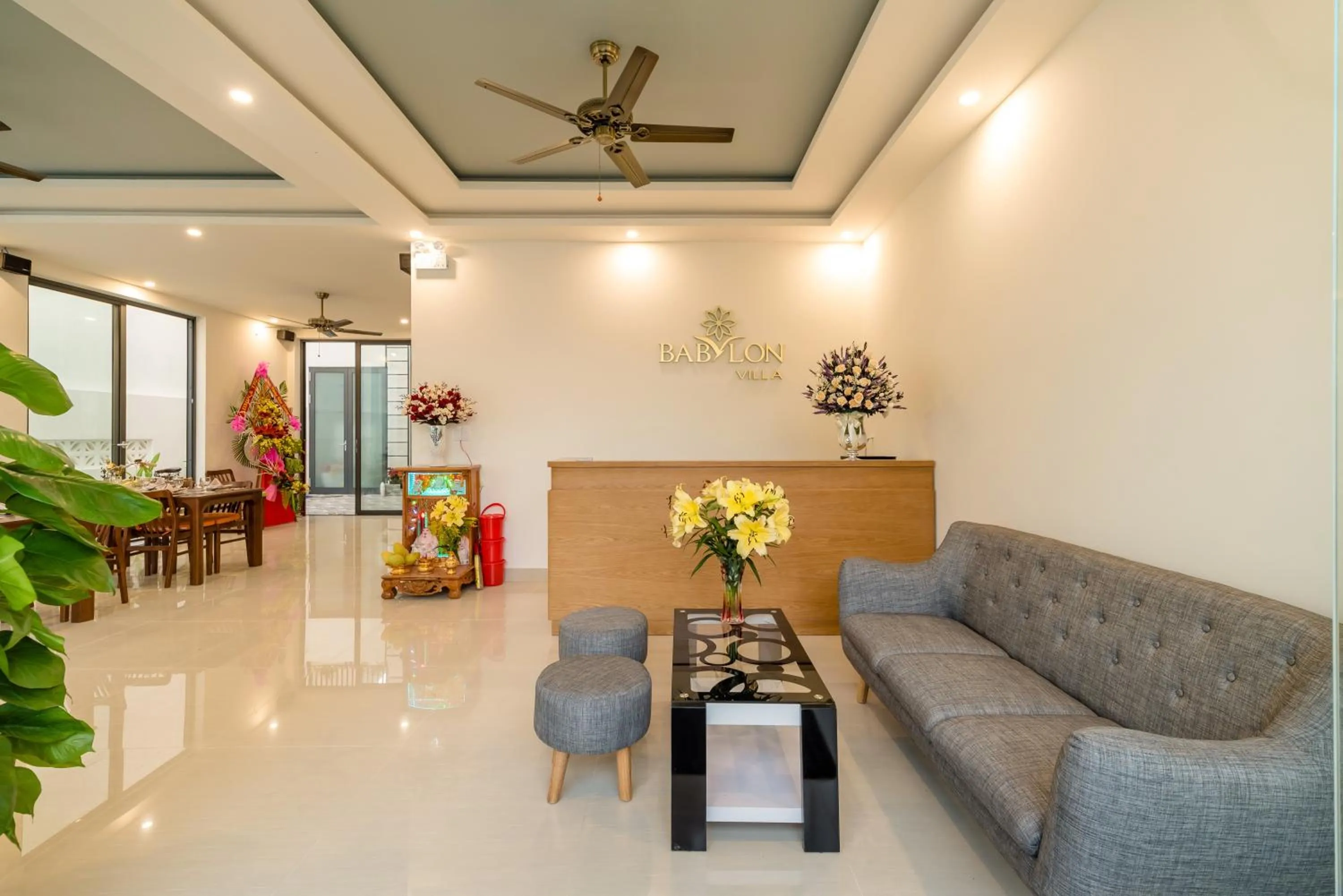 Lobby or reception in Babylon Hoi An Central Villa
