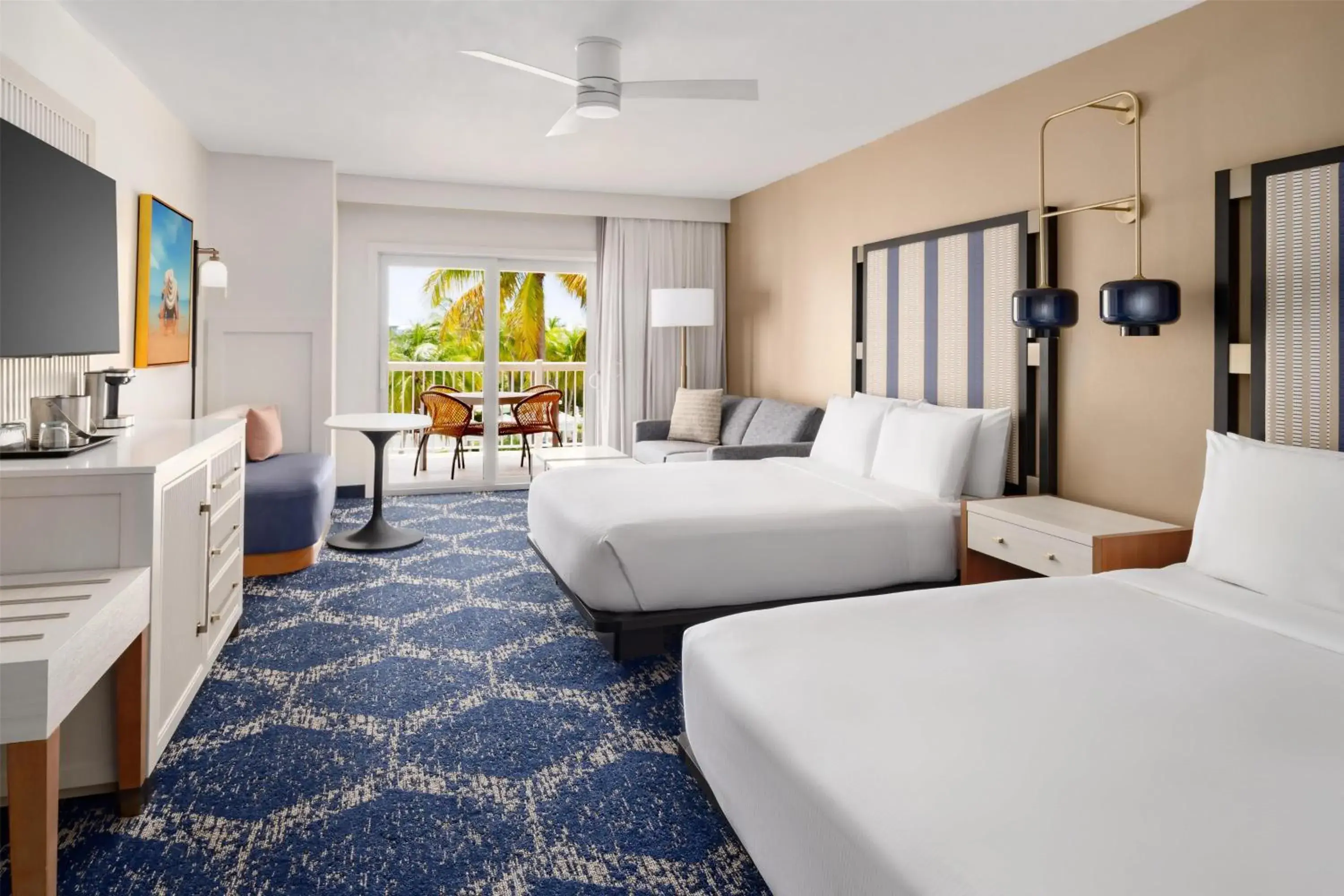 Queen Suite with Two Queen Beds and Balcony with Pool View in DoubleTree by Hilton Grand Key Resort Queen Suite with Two Queen Beds and Balcony with Pool View in DoubleTree by Hilton Grand Key Resort