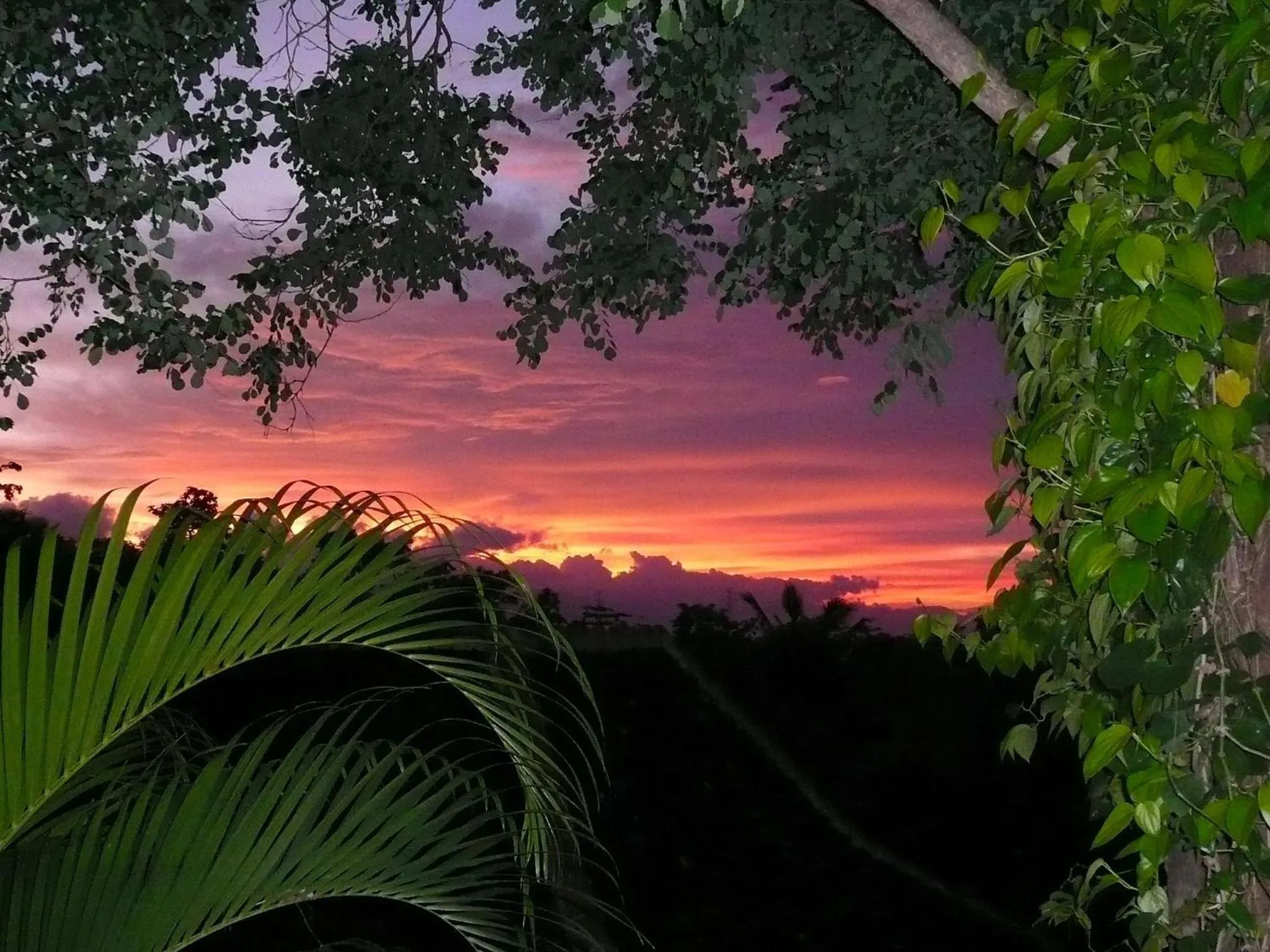 Sunset in Sananda Bungalow