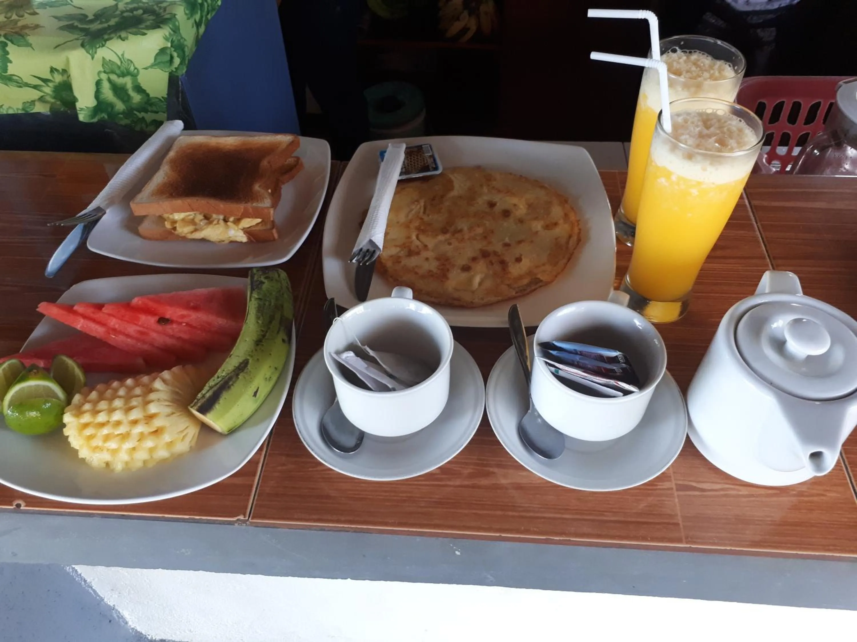 Breakfast in Salili Bungalow