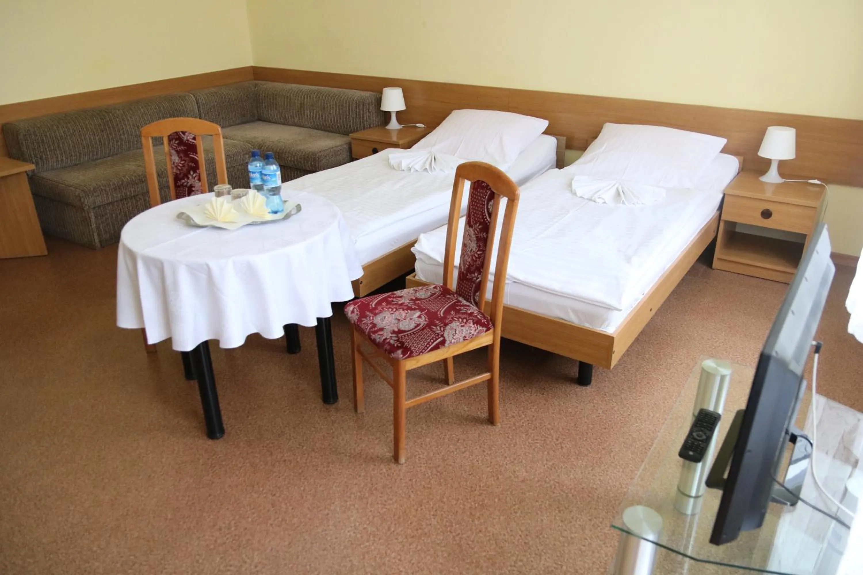 Bed in Hotel Polonia