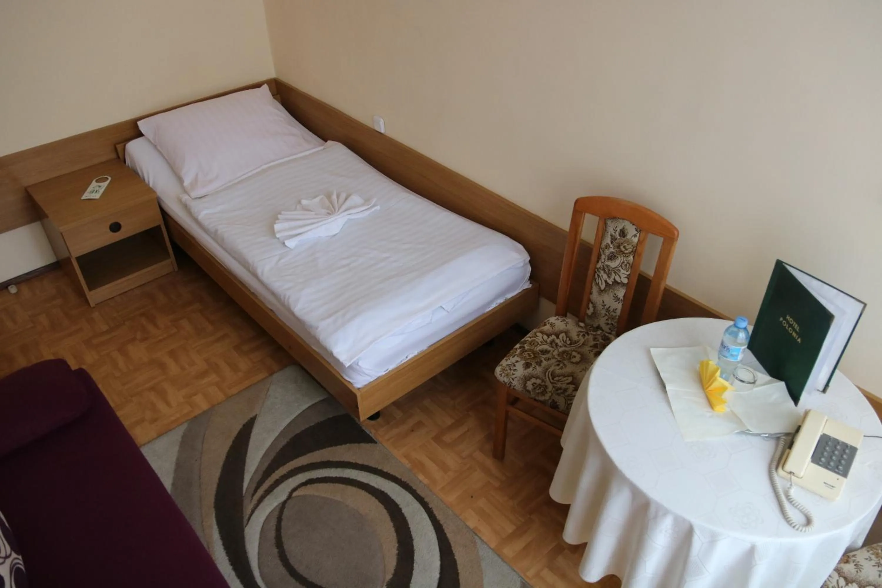 Bed in Hotel Polonia