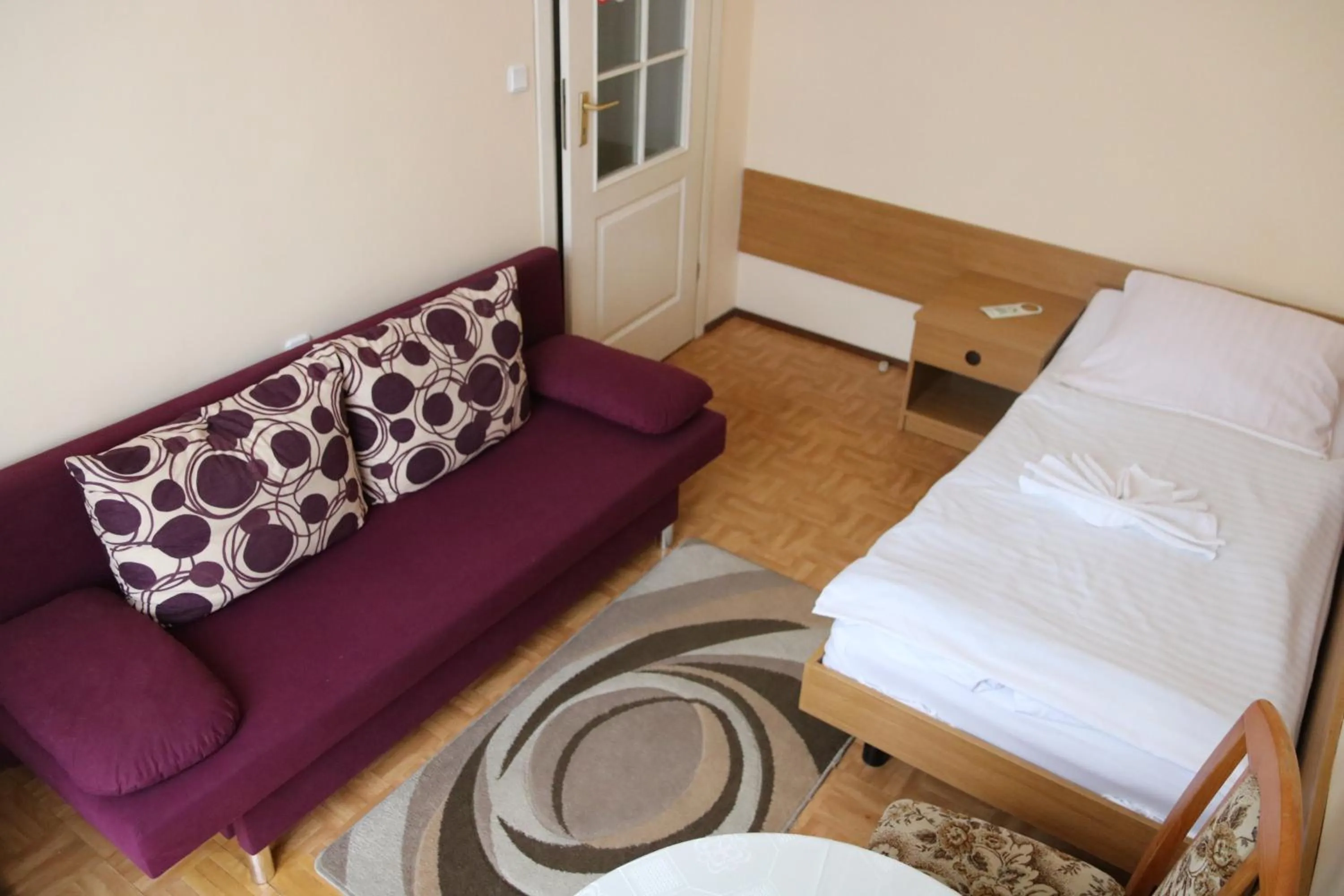 Bed in Hotel Polonia