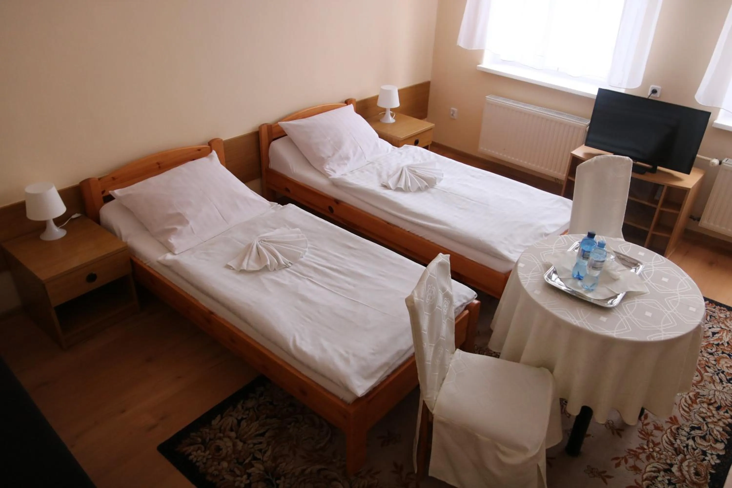 Bed in Hotel Polonia