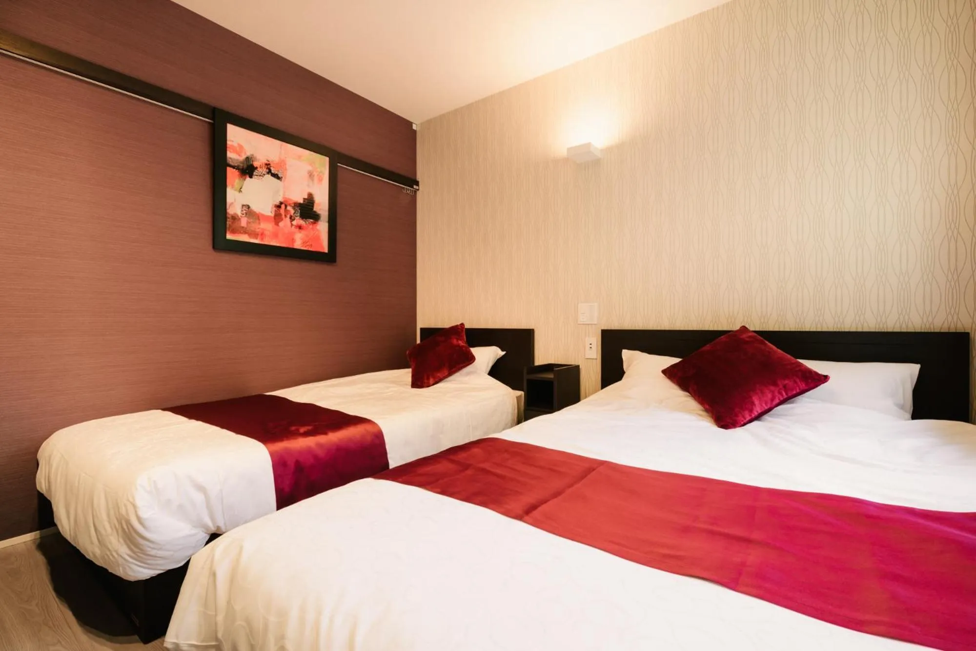 Bedroom, Bed in GRAND BASE Hakata Haruyoshi