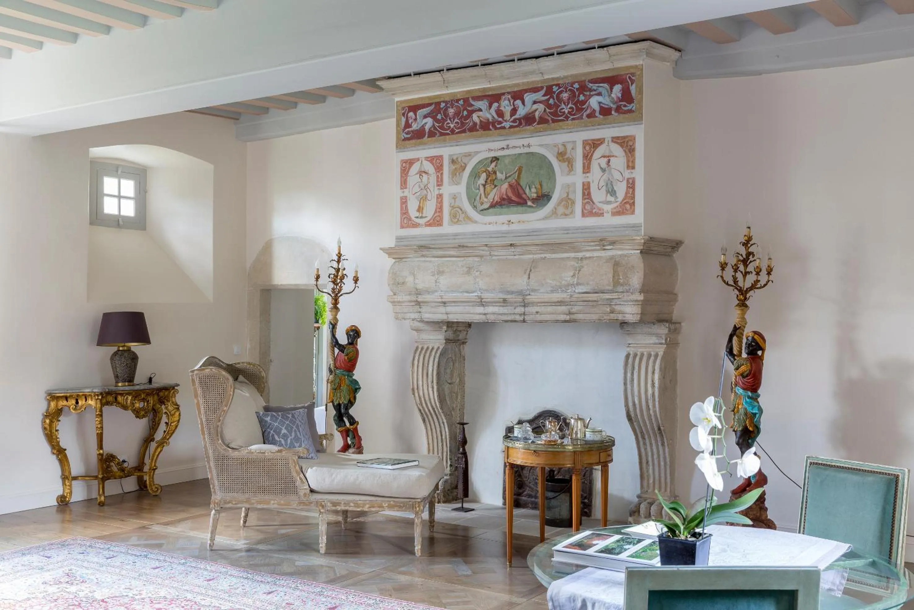 Seating area in Le Manoir de La Fieffe