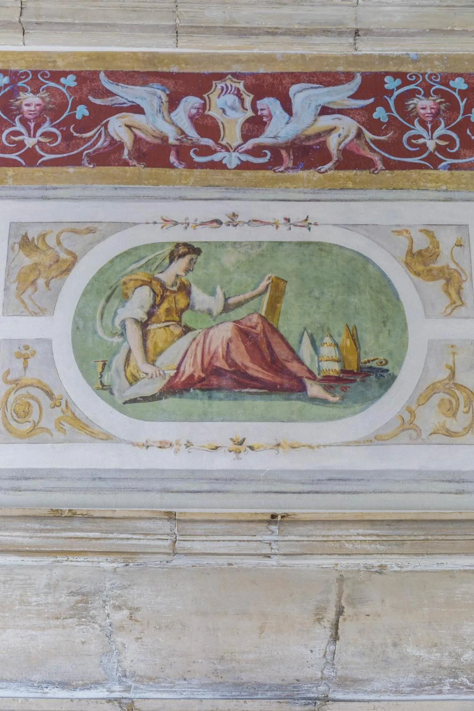 Decorative detail in Le Manoir de La Fieffe